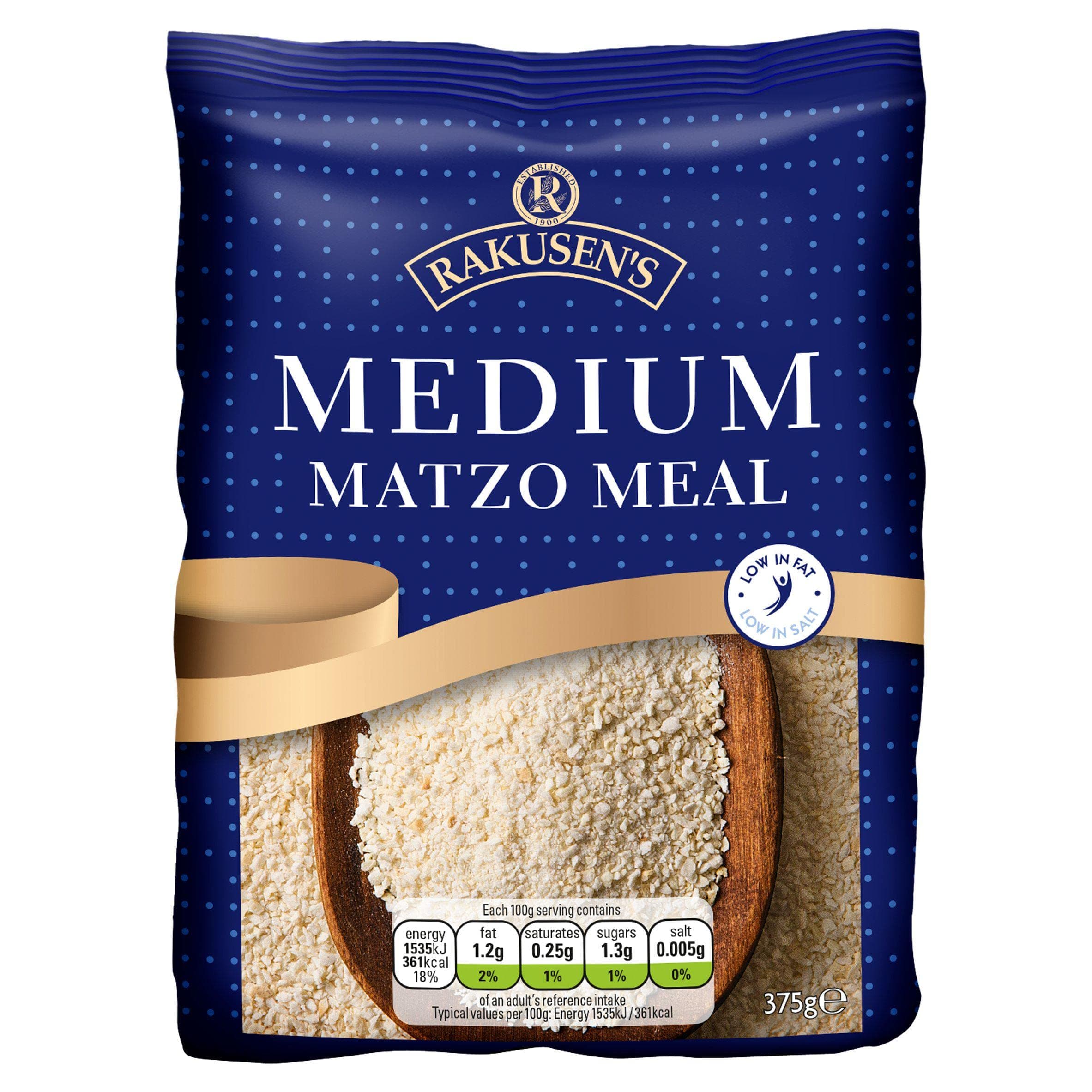 Rakusens Matzo Meal - Medium, 375g