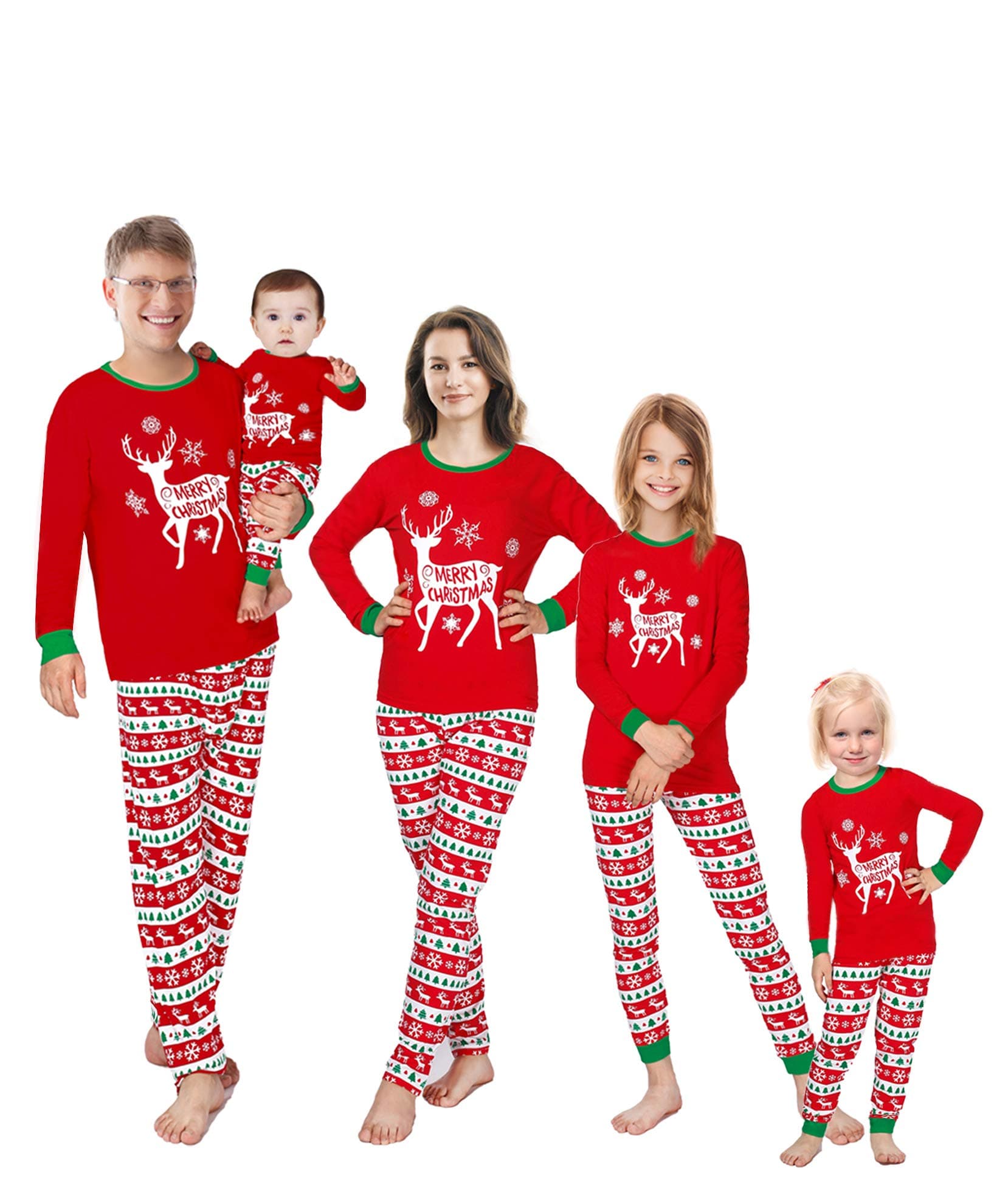Matching Family Pajamas Christmas Sleepwear Cotton Holiday Valentine Halloween Pjs