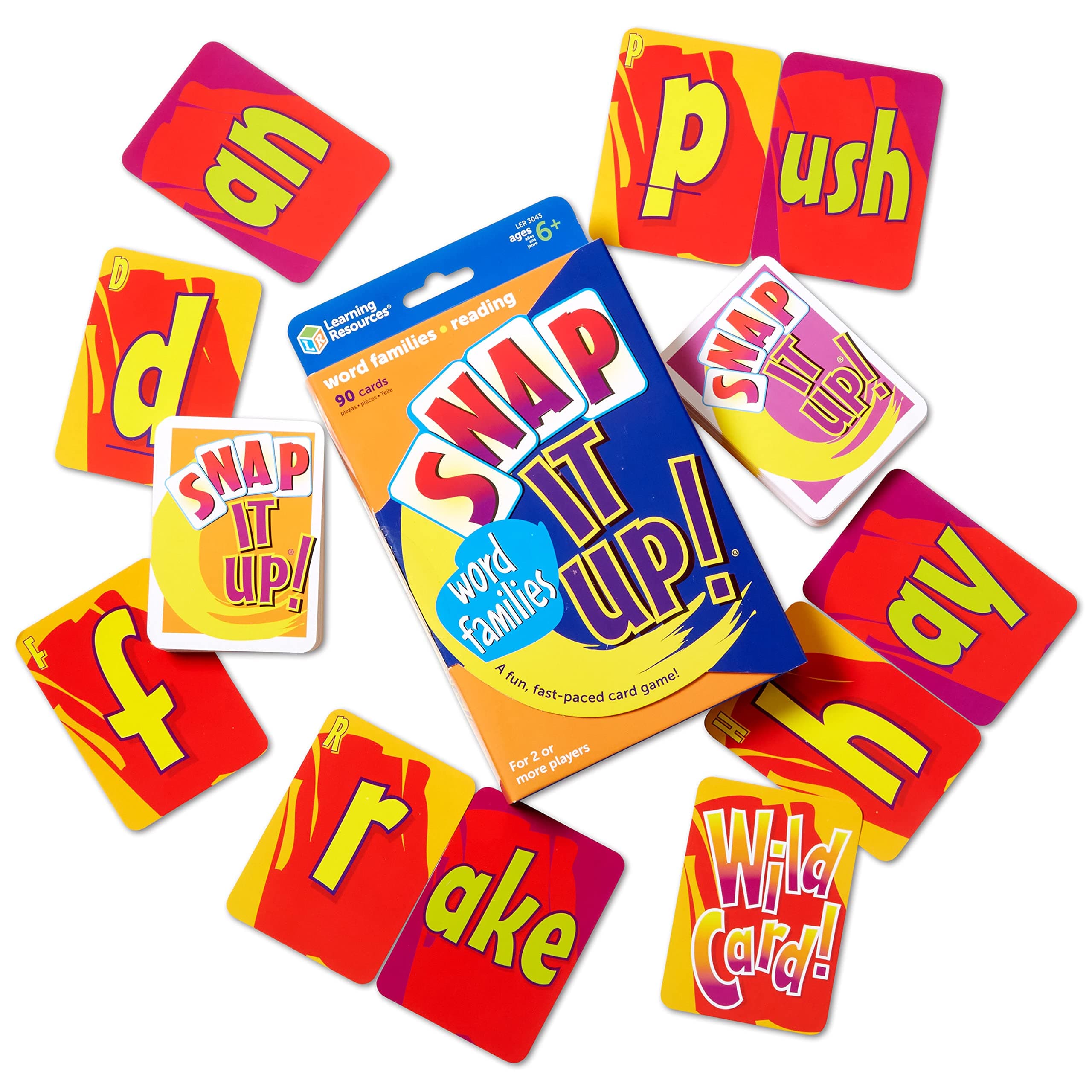 Learning Resources Snap It Up Phonics - Reading Card Game, Sight Words Flash Cards, Phonics Family Board, ABC Classroom Must Haves, Toddler Activities, Homeschool Supplies, Montessori