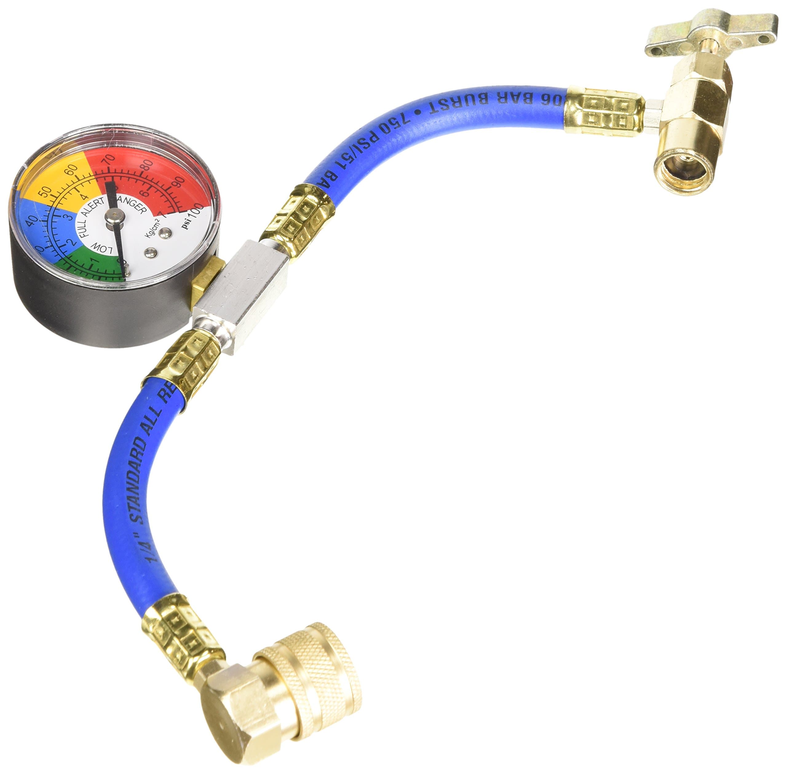 FJC 6036 R134a U-Charge Hose with Gauge