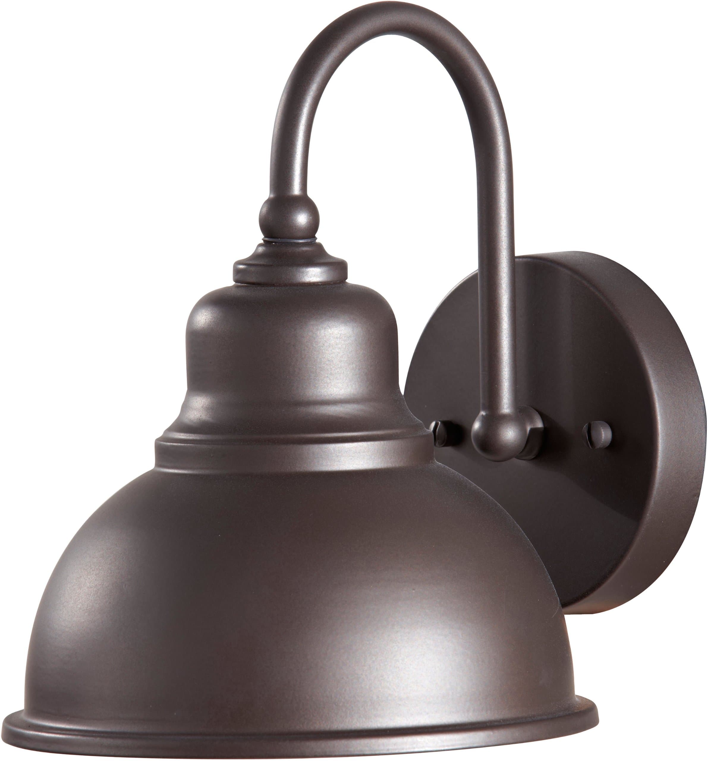 Feiss OL8701ORB Darby Outdoor Patio Lighting Wall Lantern, Bronze, 1-Light (8"W x 9"H) 100watts