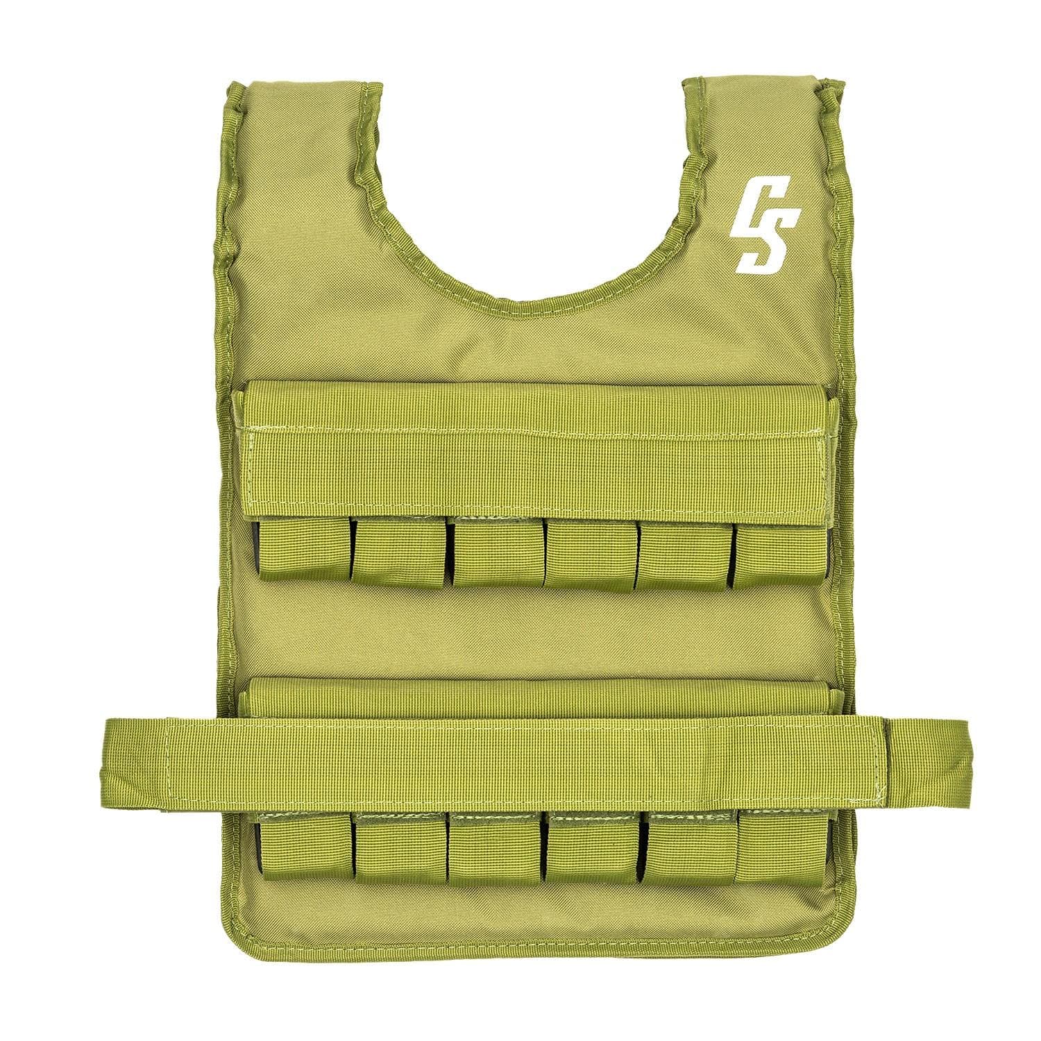 Capital Sports Monstervest Weight Vest - Weight Vest, Weighted Running Vest, Body Weight Vest, Metal Weights, Durable and Breathable Material: Nylon, Unisex and One-Size-Fits-All