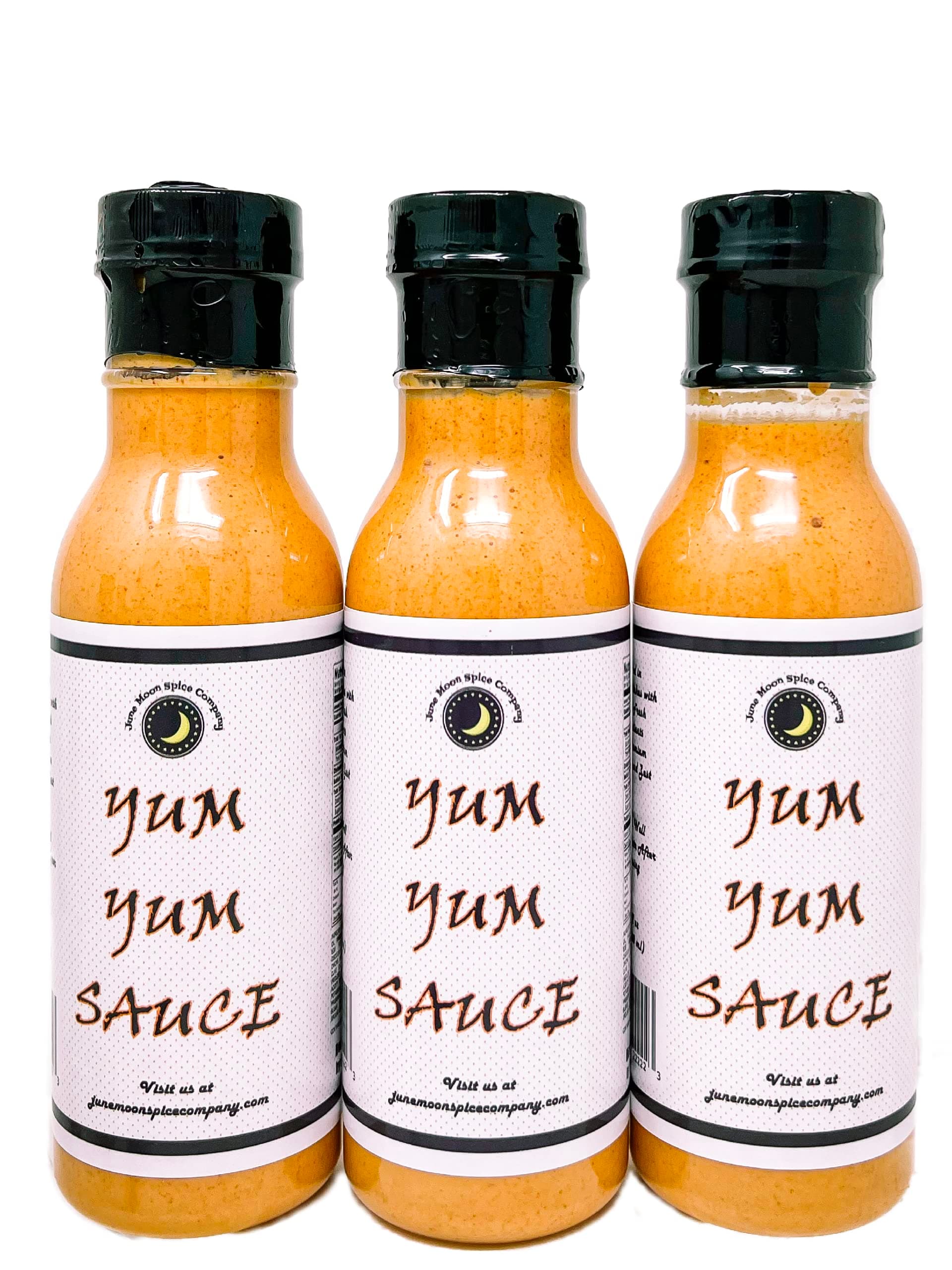 Yum Yum Sauce | 3 Pack | 12 Fluid Ounce Bottles with Flavor Lock Caps | Low Cholesterol | Crafted in Small Batches | Premium | Yum Yum Sauce Trio – 3 Bottles of Flavorful Goodness for Every Occasion!