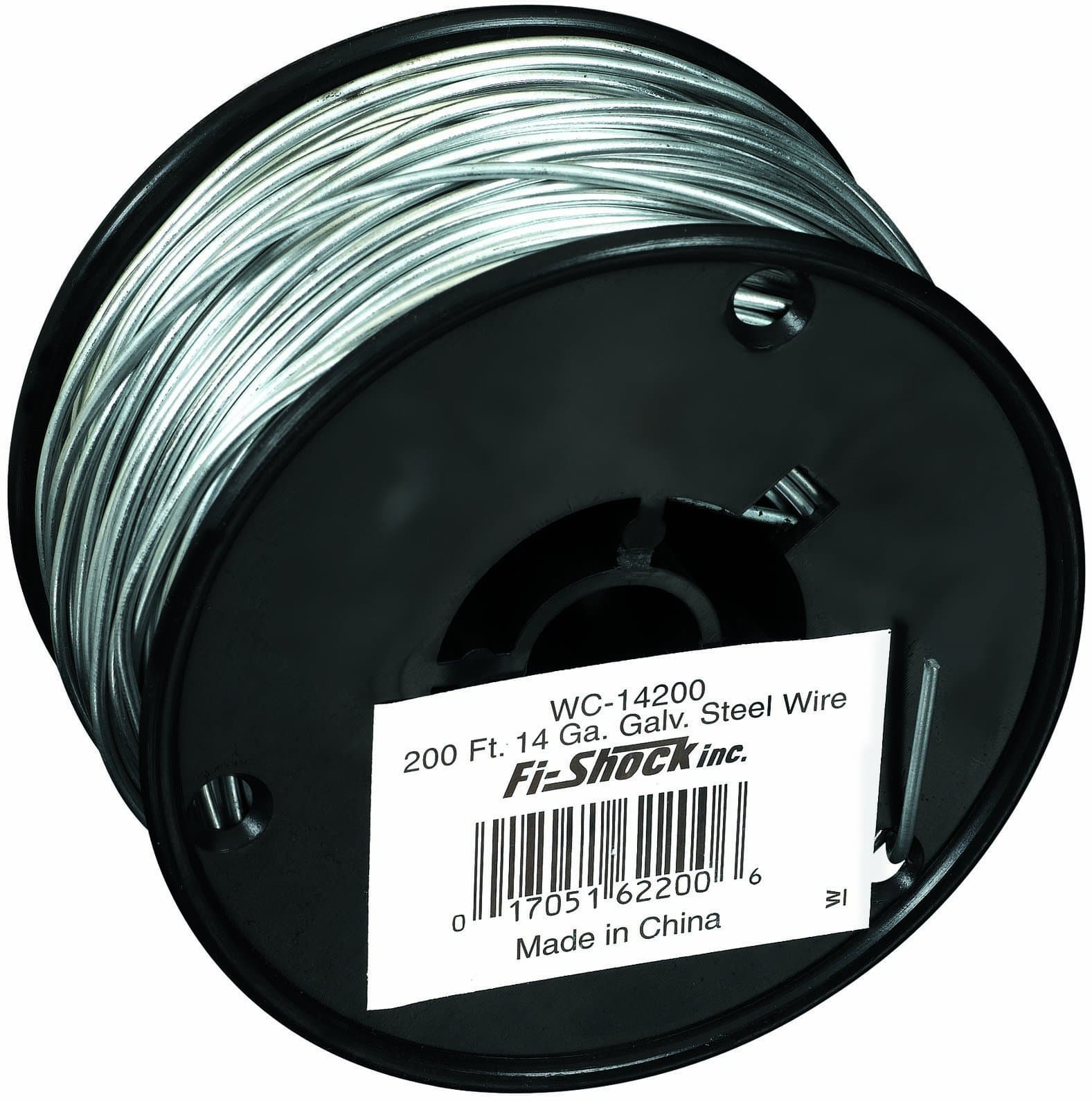 Fi-ShockWC-14200 200-Feet, 14 Gauge Spool Galvanized Steel Wire