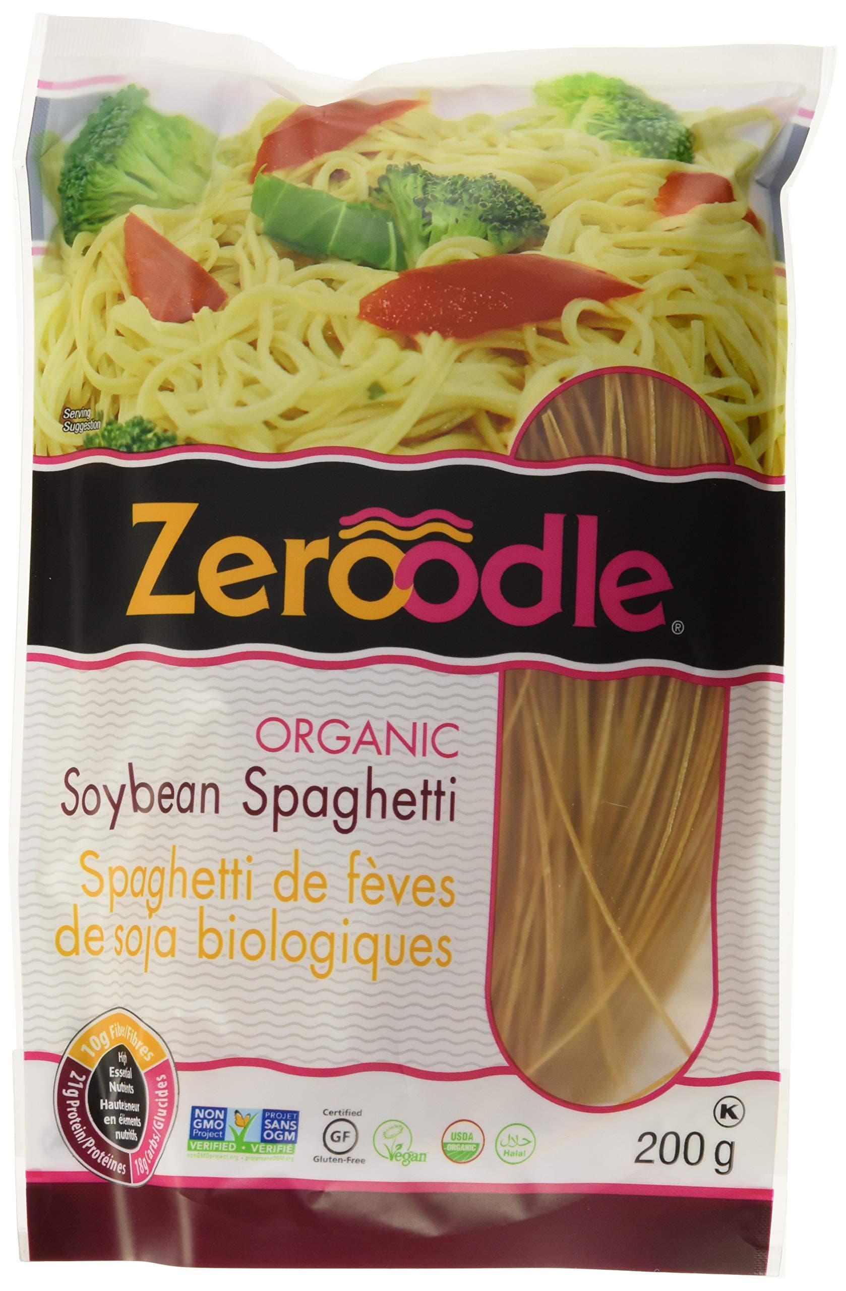 Liviva Organic Soybean Spaghetti Pasta, Vegan, 7.05 Ounces (Pack Of 6)