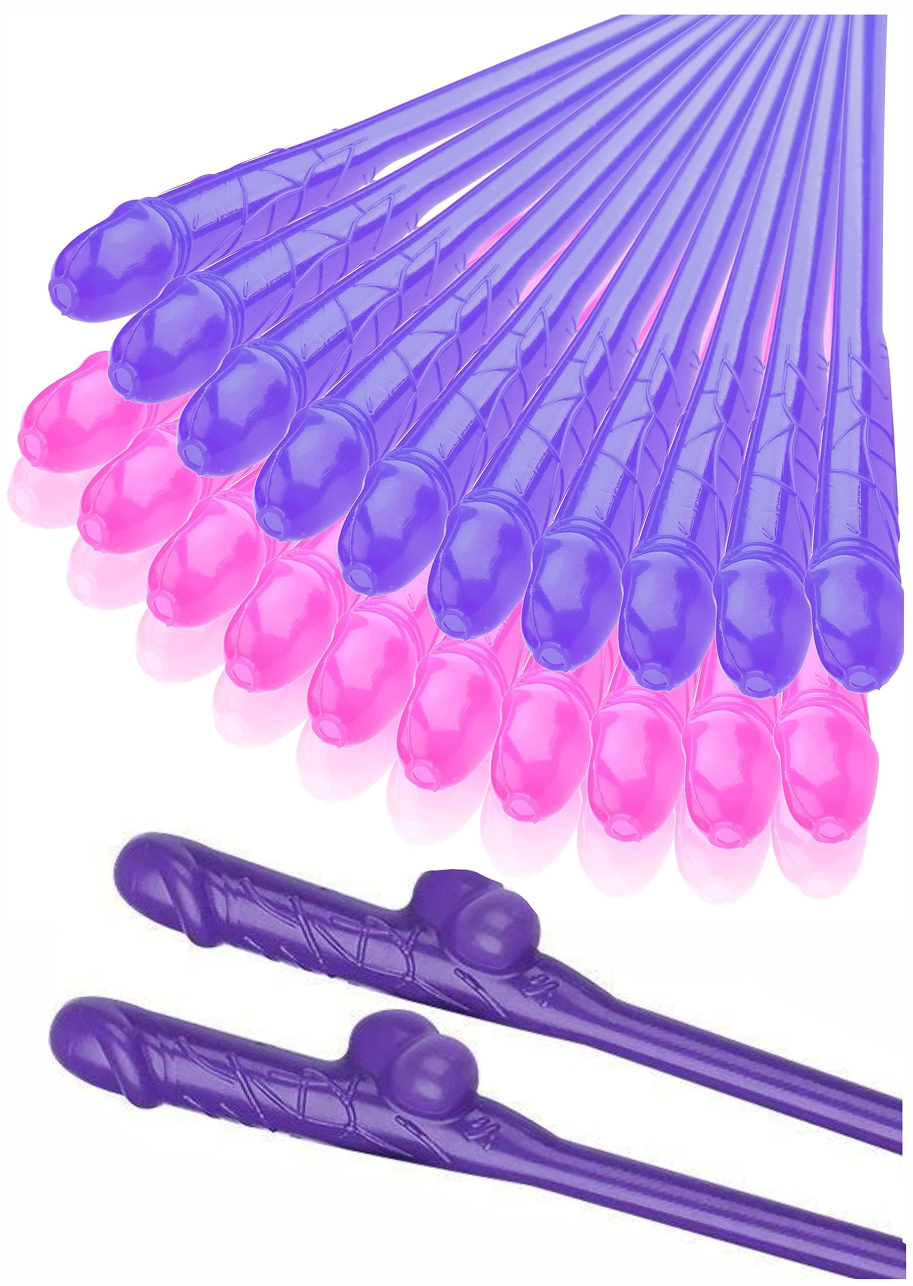 Pennis Straws Party 36 pcs Pack, Willy Pennis Decorations Bachelorette Party Straws Naughty Bridal Drinking Games, Funny Drinking Straws, Crazy Straws Bride, Hen Party Favors, Bachelor Decor Kit