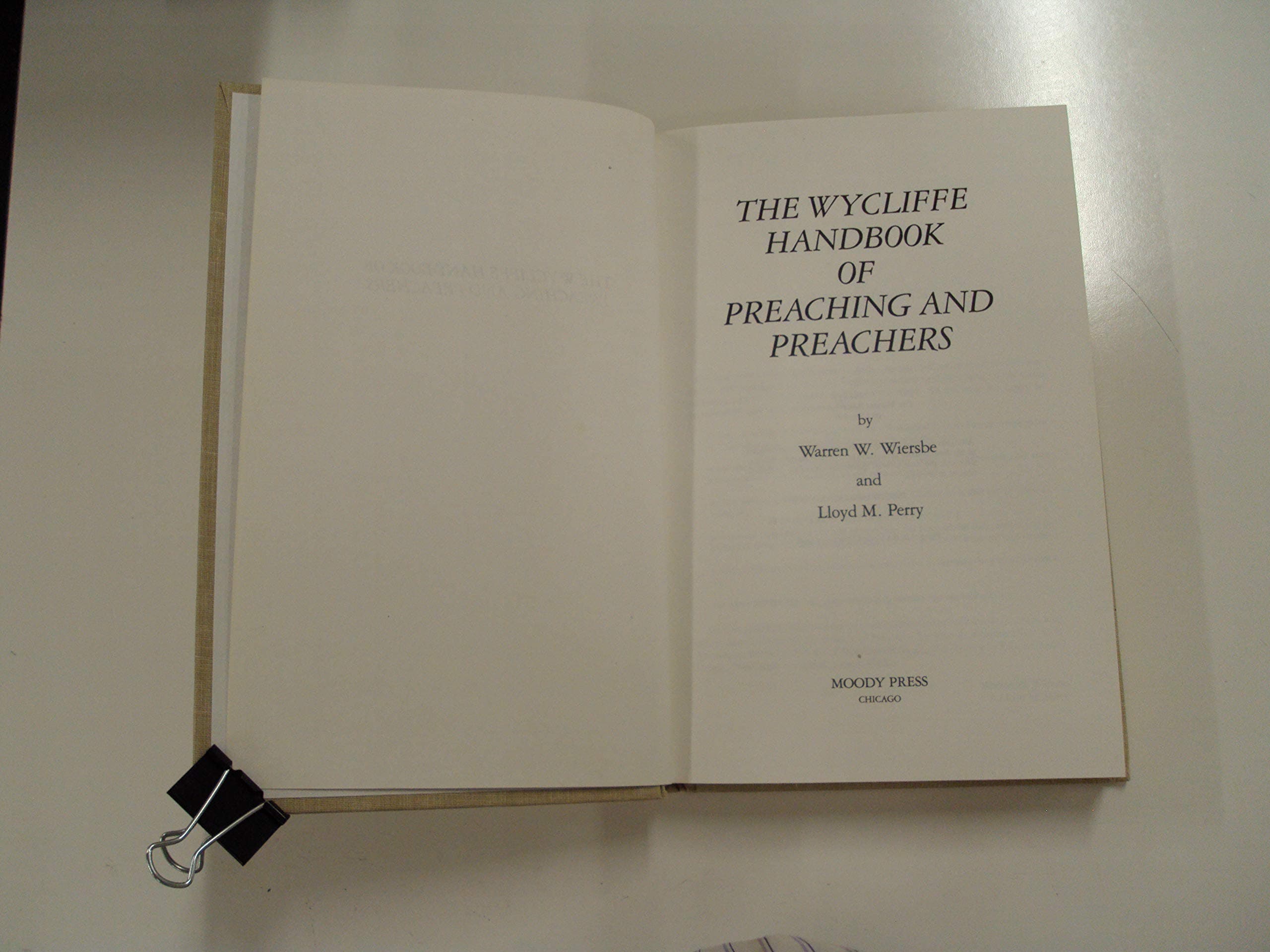The Wycliffe handbook of preaching and preachers