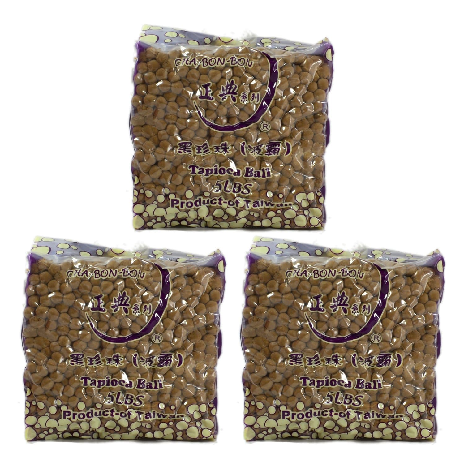 ChaBonBon Black Tapioca Boba Bubble Tea Pearls 5lb / 2.2 Kilo