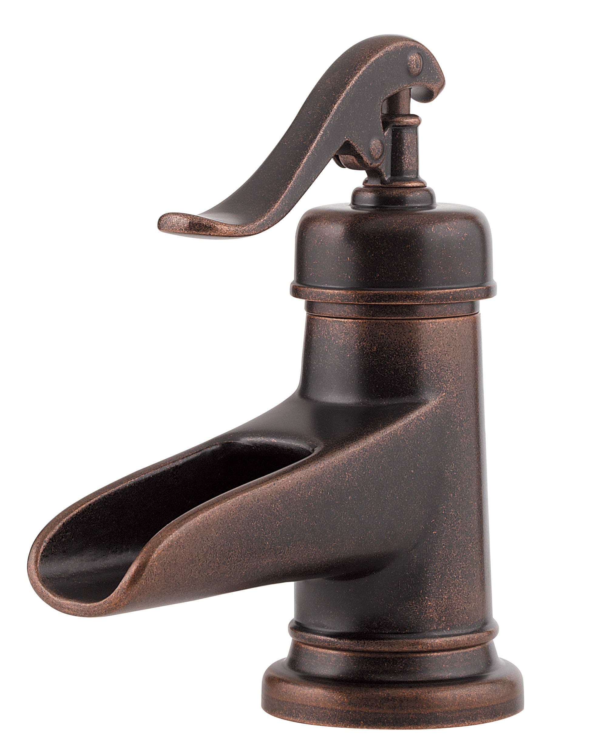 Ashfield Bathroom Sink Faucet, Single Handle, Single Hole or 3-Hole, Rustic Bronze Finish, LF042YP0U