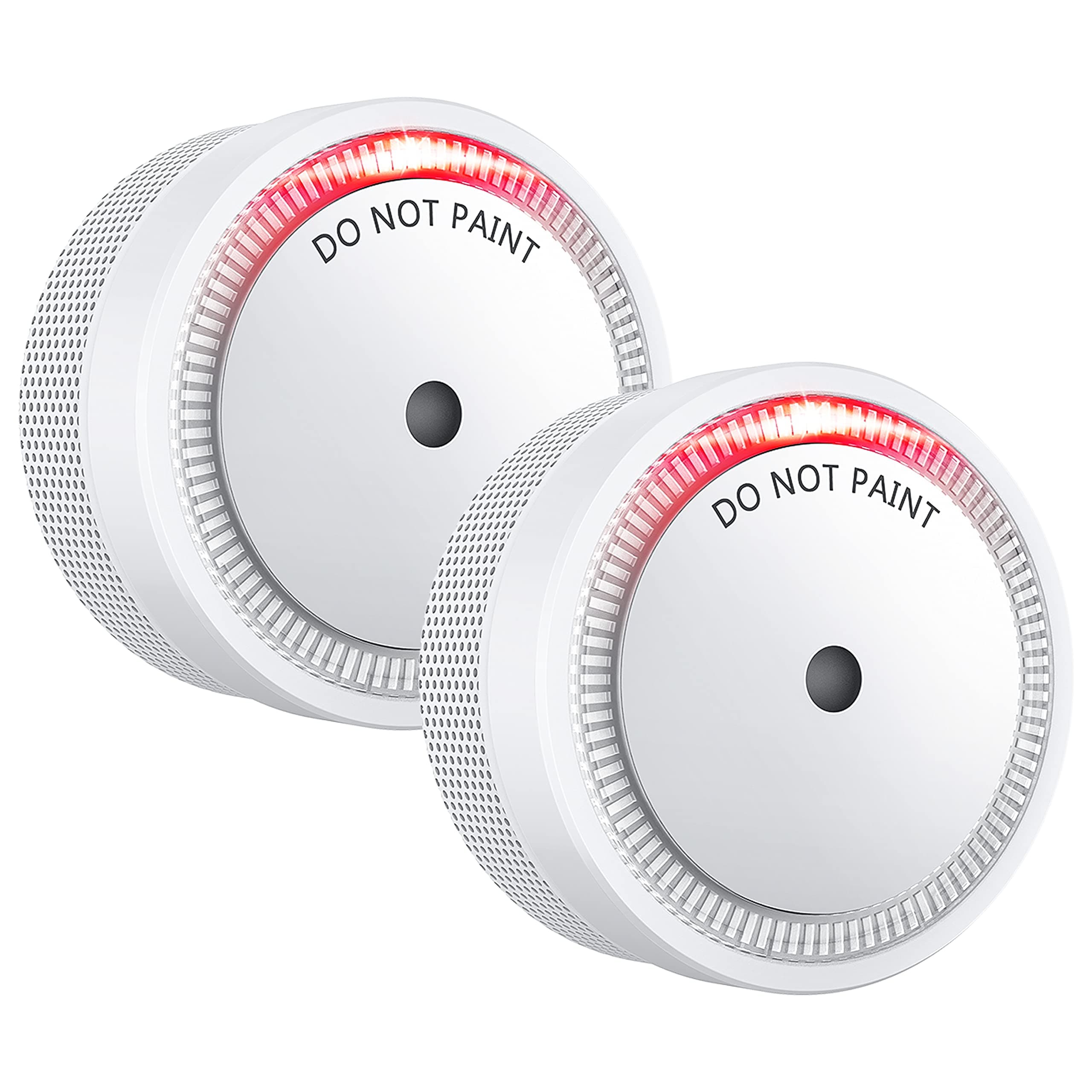 SITERLINK Mini Fire Alarm Smoke Detector, Small 10-Year Battery Operated Photoelectric Smoke Alarm with LED Indicator, Test & Silence Button for Home, UL Listed, GS522C-A, 2 Pack