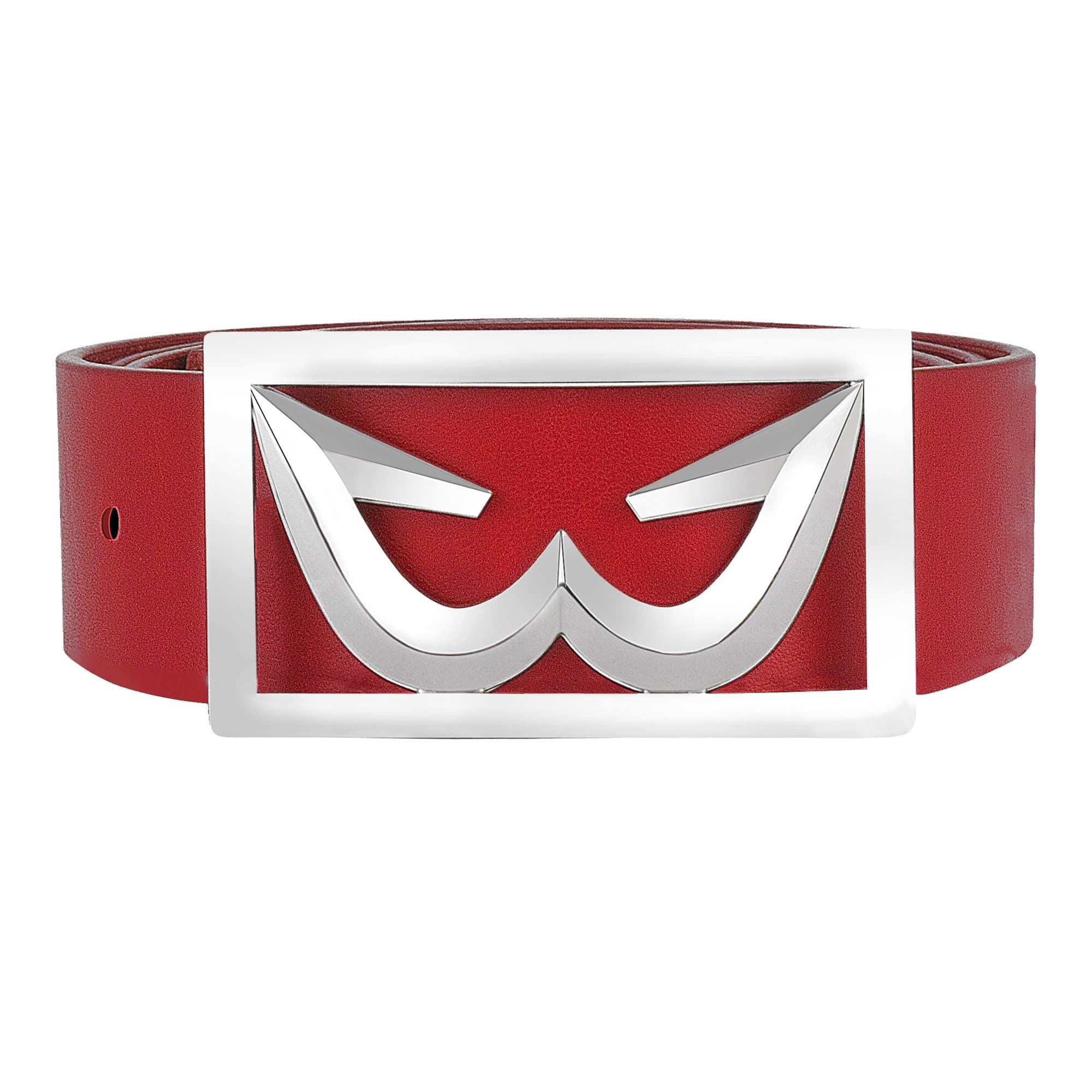 The White Ball Men's White Gold Zen Buckle with Genuine Italian Leather 40mm Strap