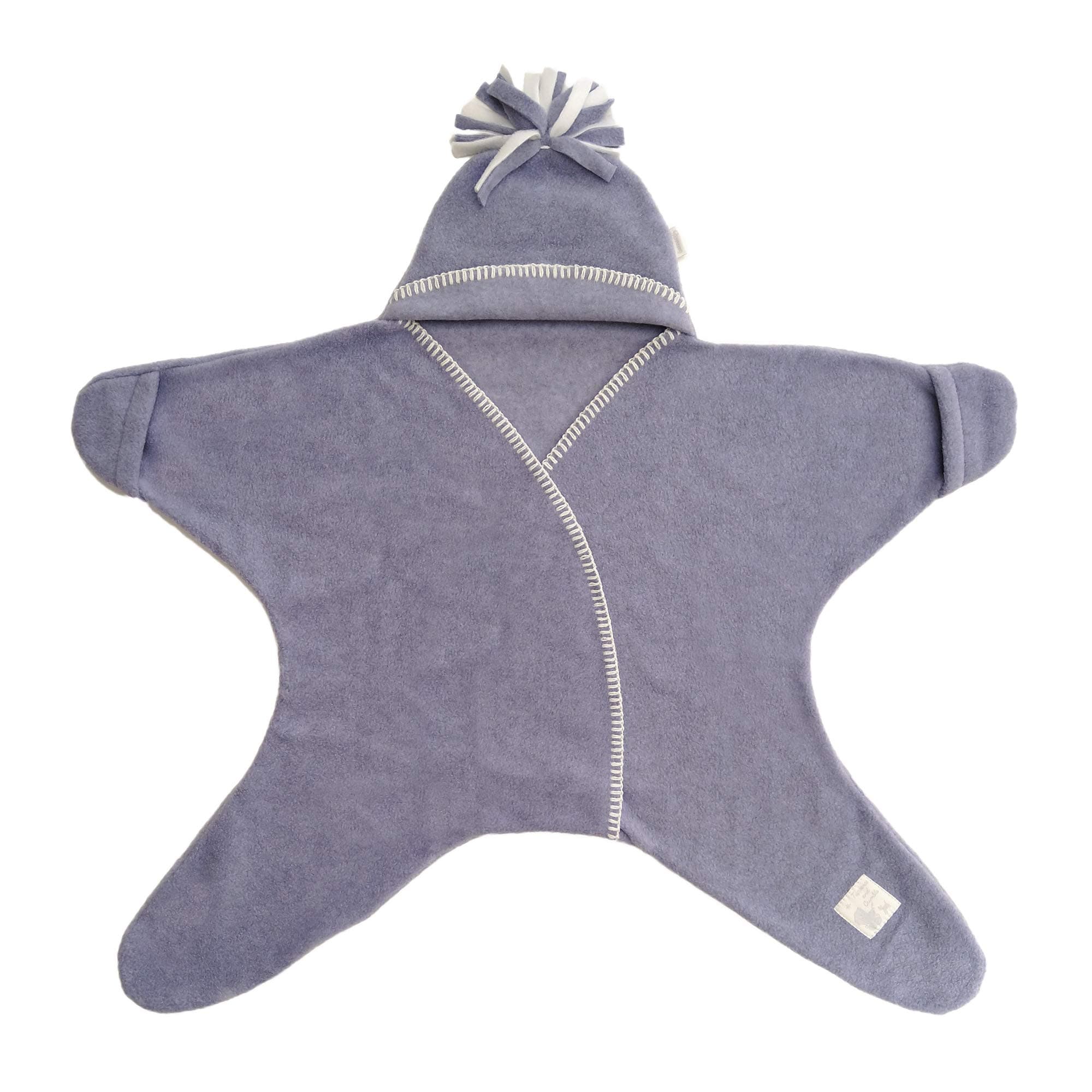 Tuppence and Crumble Star Baby Wrap Lavender Size Medium