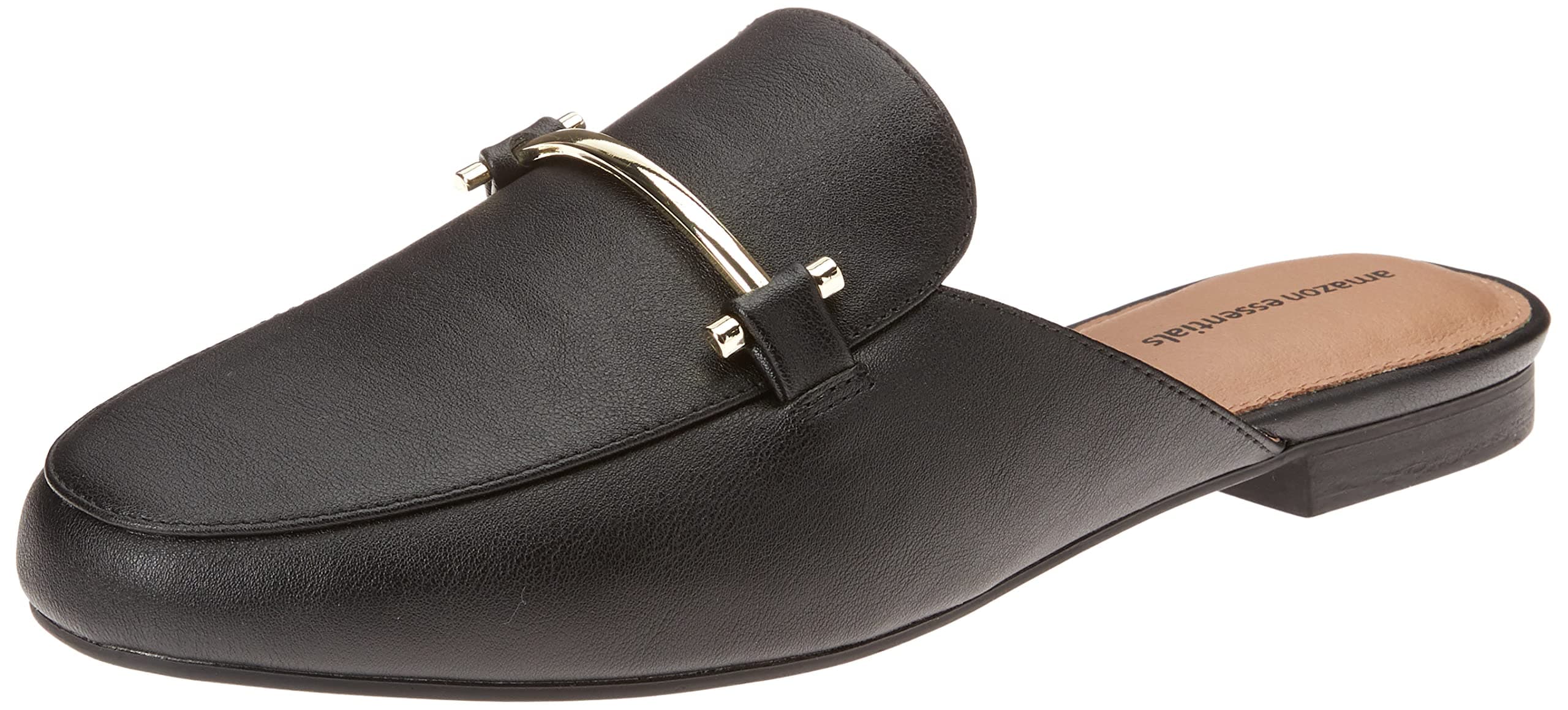 Amazon Essentials Women's Slip On Buckle Mule, Backless