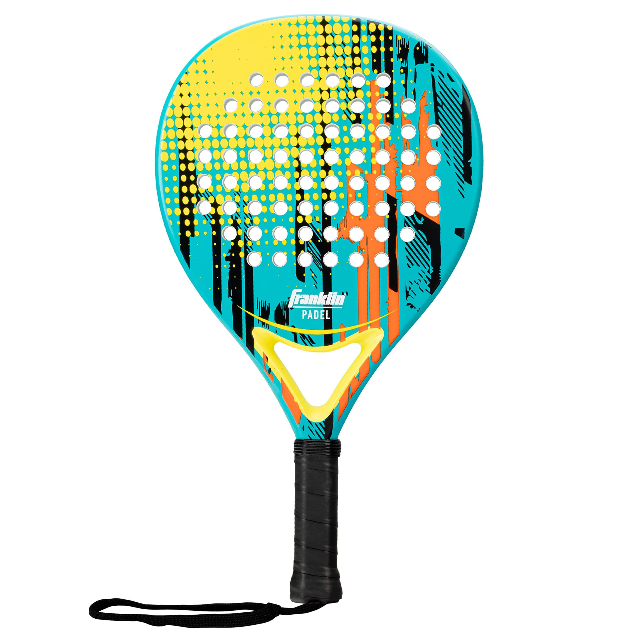 Padel Racket - Endeavor - Fiberglass Padel Racket with Foam Core - 365g - Premium Performance - Blue/Yellow