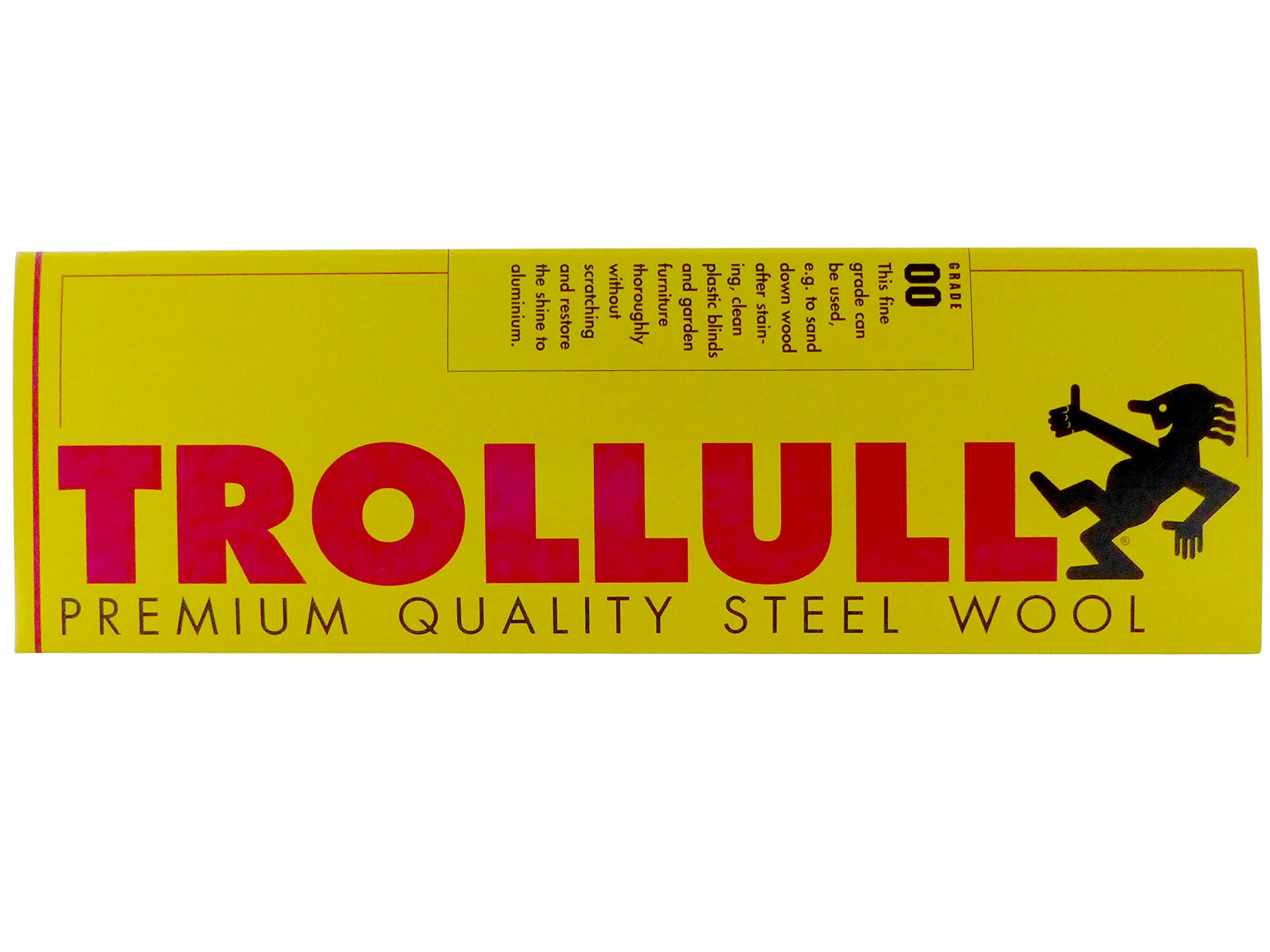 Steel Wool 200g fine 00 can be used to sand wood, clean plastic blinds and garden furniture, and polish aluminium