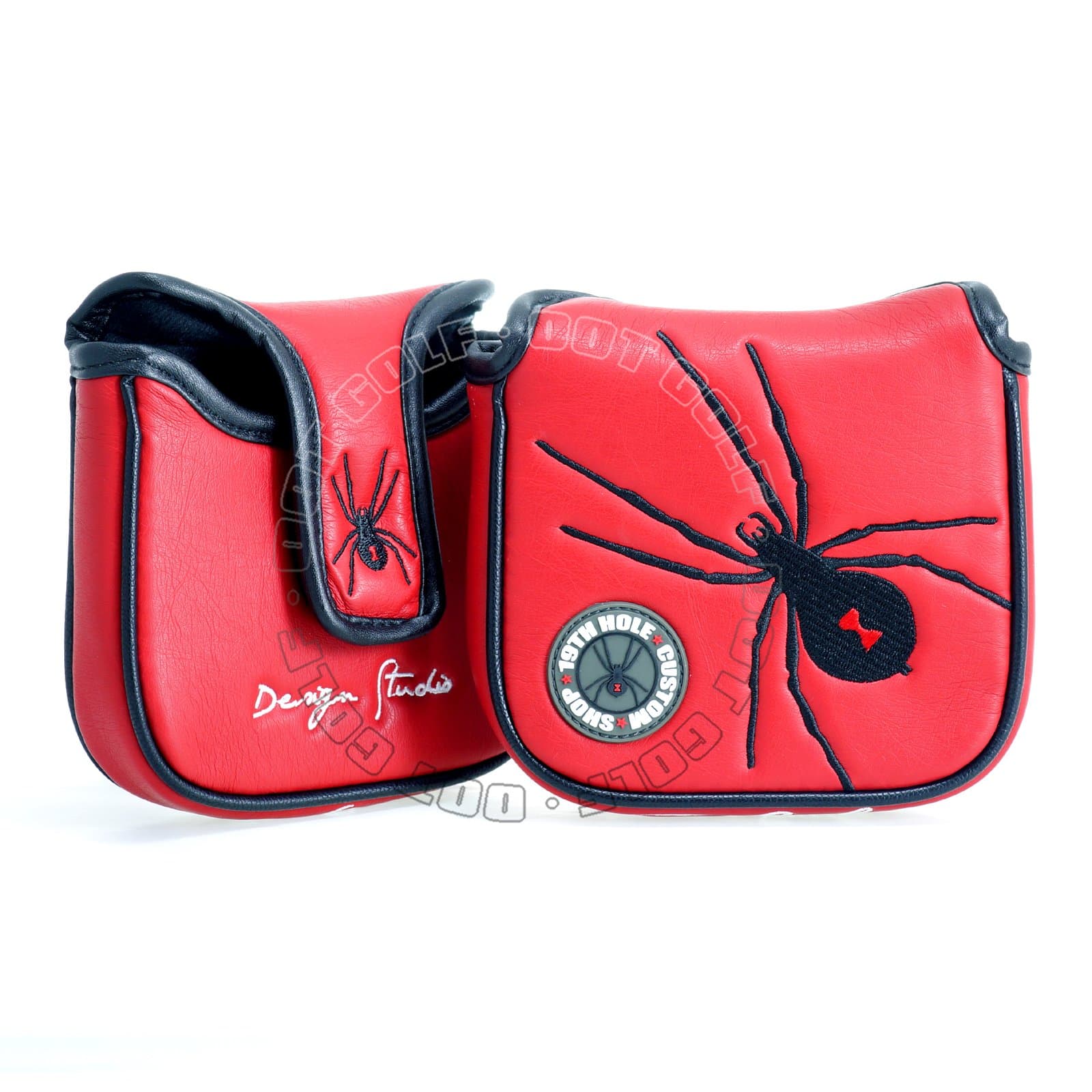 Spider Golf High-MOI Mallet Putter Headcover, Heel Shaft, Red, Head Cover