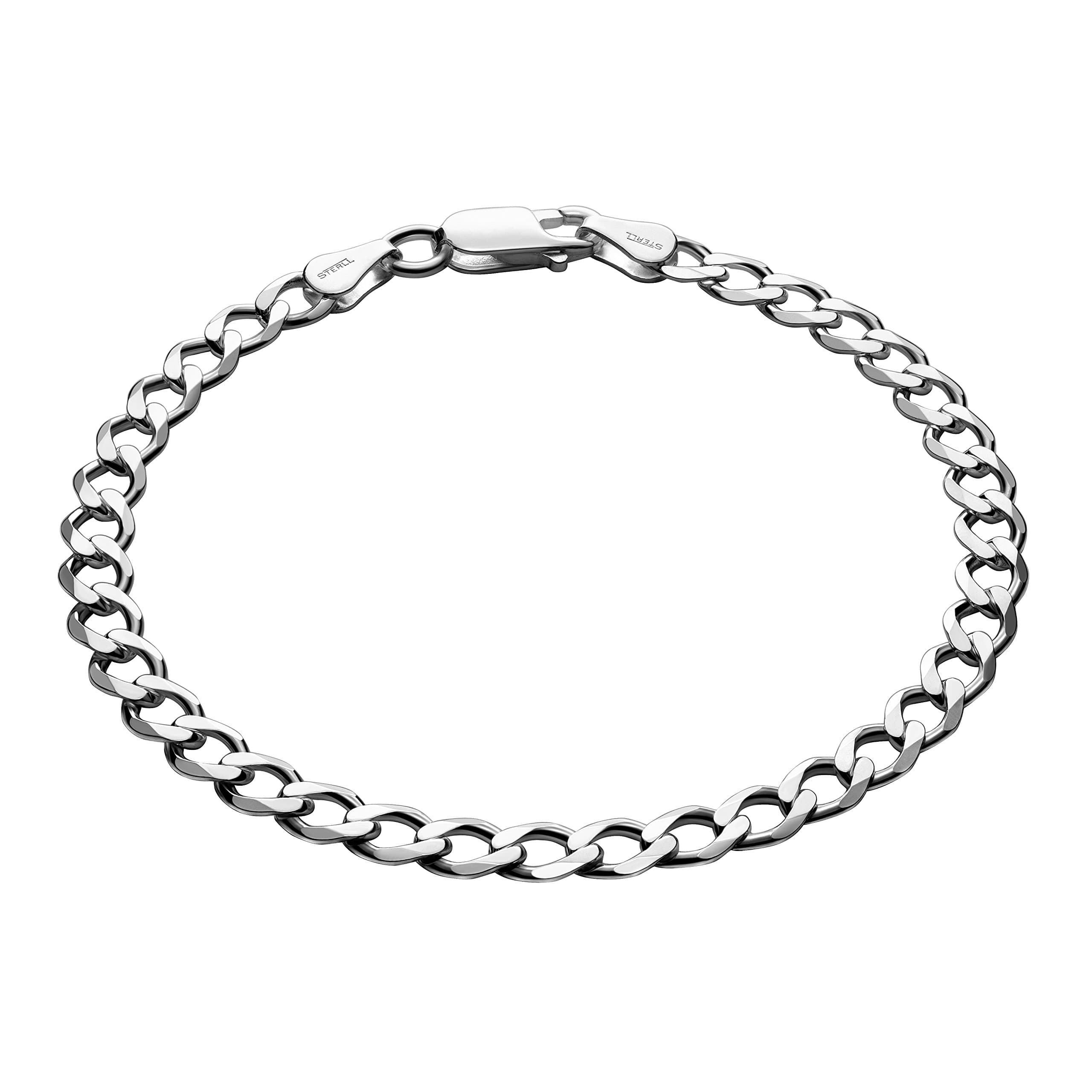 STERLL Bracelet for men made of solid 925 silver, the perfect gift for husband or boyfriend, including gift box