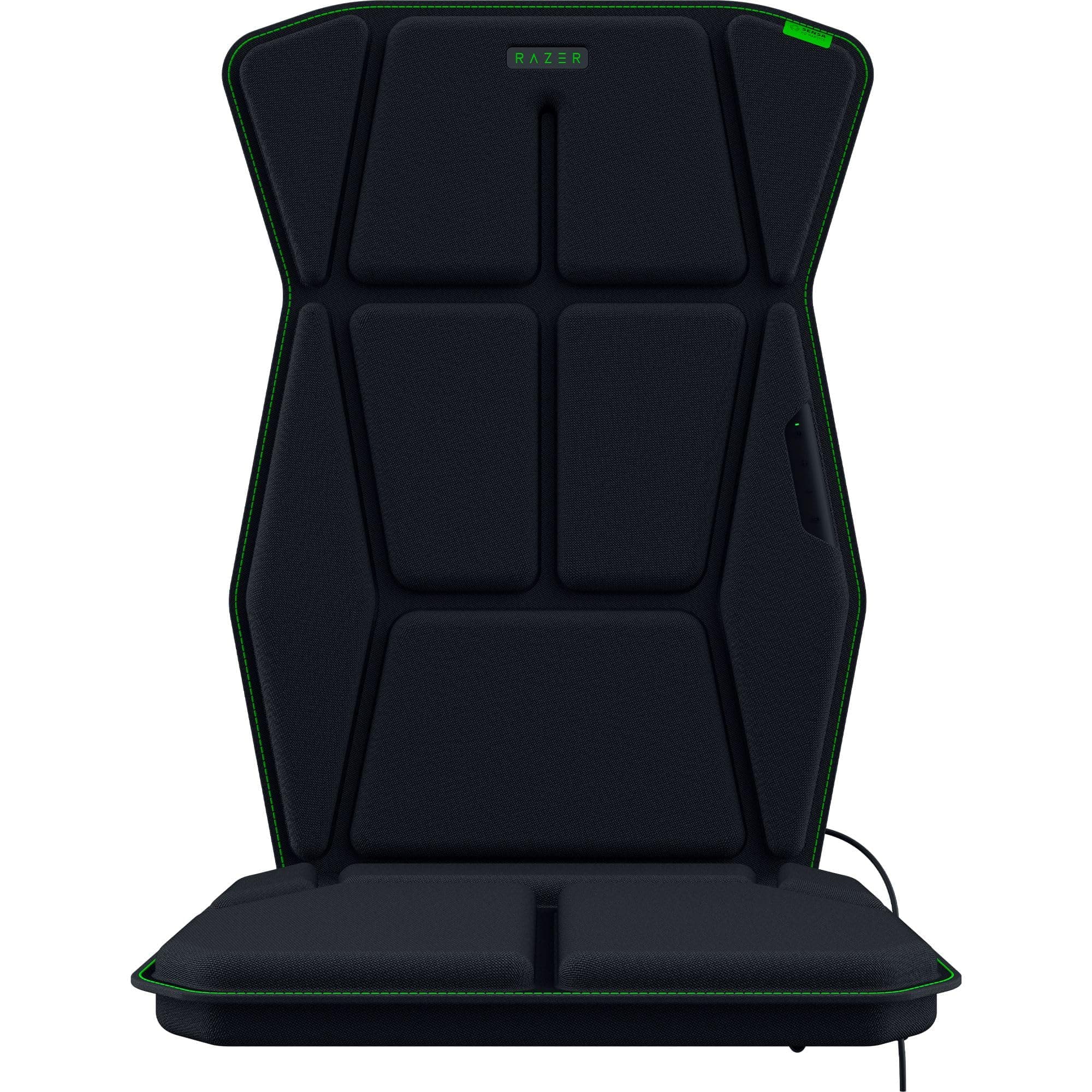 Razer Freyja HD Haptic Gaming Chair Cushion: Multi-Directional Haptics - Haptic EQ Customization via Razer Synapse - HyperSpeed Wireless & Bluetooth - Adjustable Strap for Universal Fit