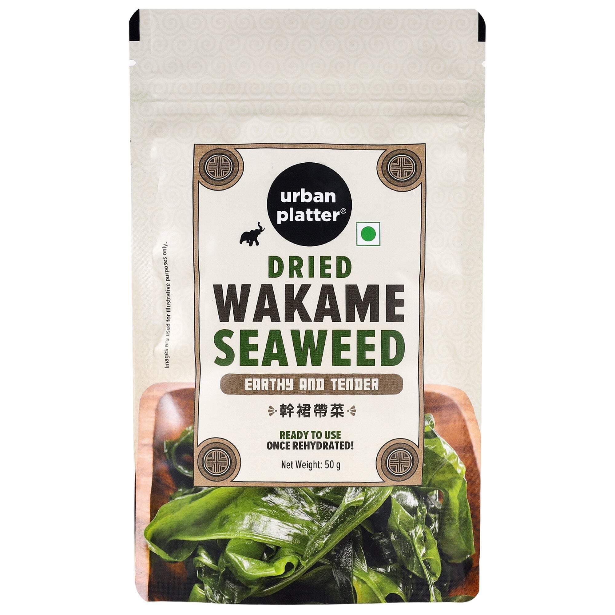 Urban Platter Wakame Seaweed, 50g / 1.7oz [Low Fat, Source of Protein, High Fibre]