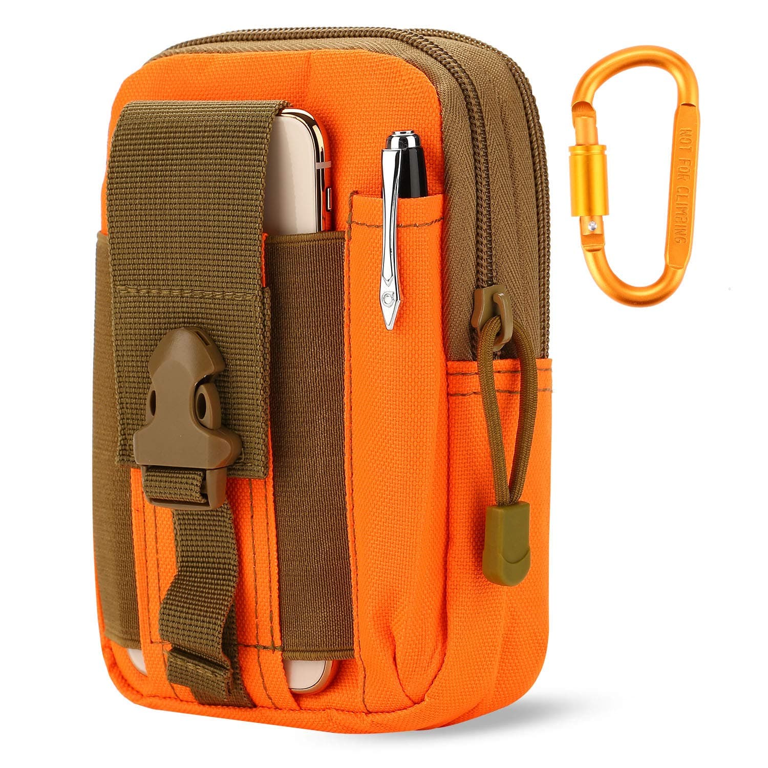 Tactical Waist Pouch EDC Molle Waist Bag Belt Phone Pouch Holster Purse Carrying Pouch for Smartphone, Tools