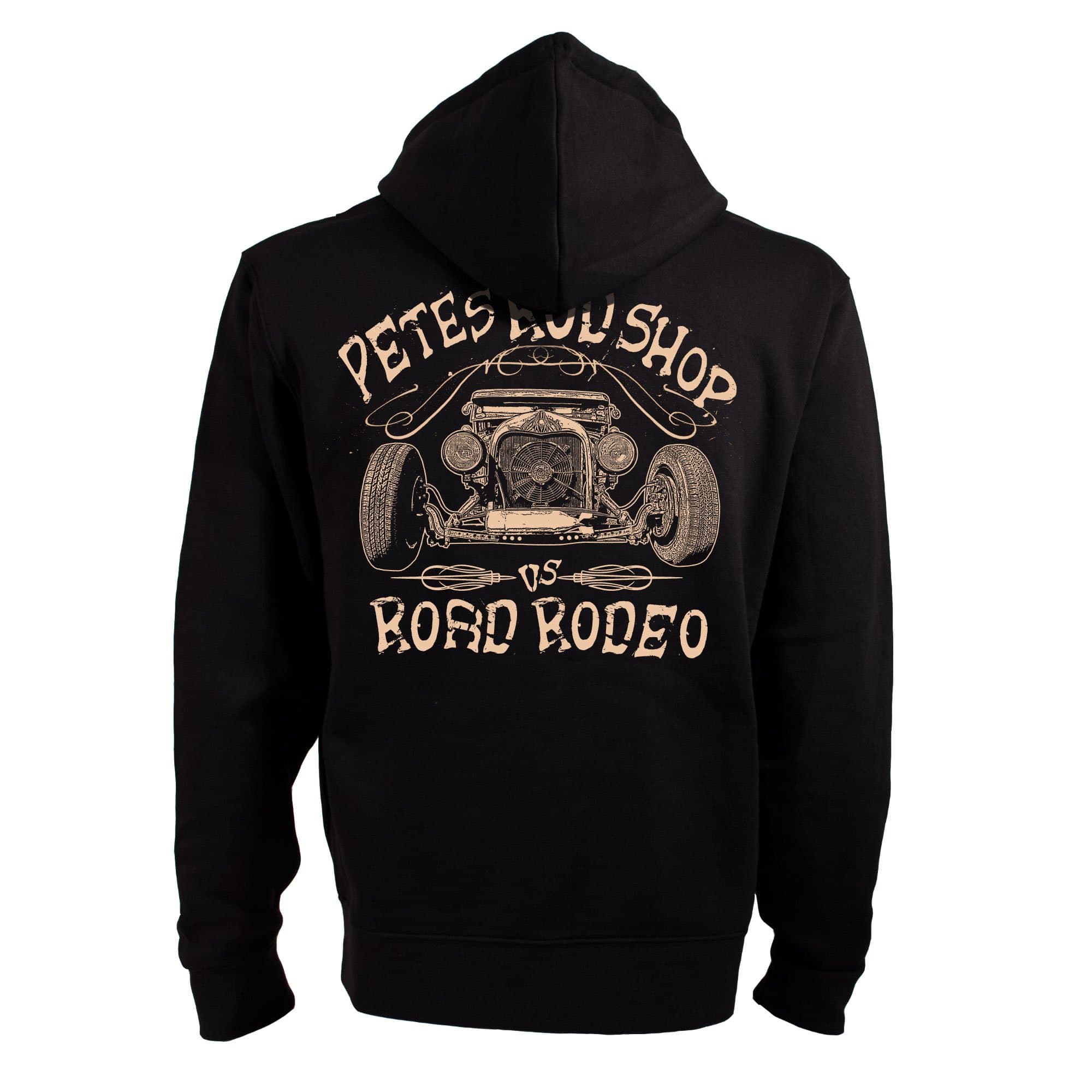 ROAD RODEO Hooded Pullover, Hoodie, Zip, jacket, Rock'n'Roll, V8, Hot Rod, Pete's Rod Shop