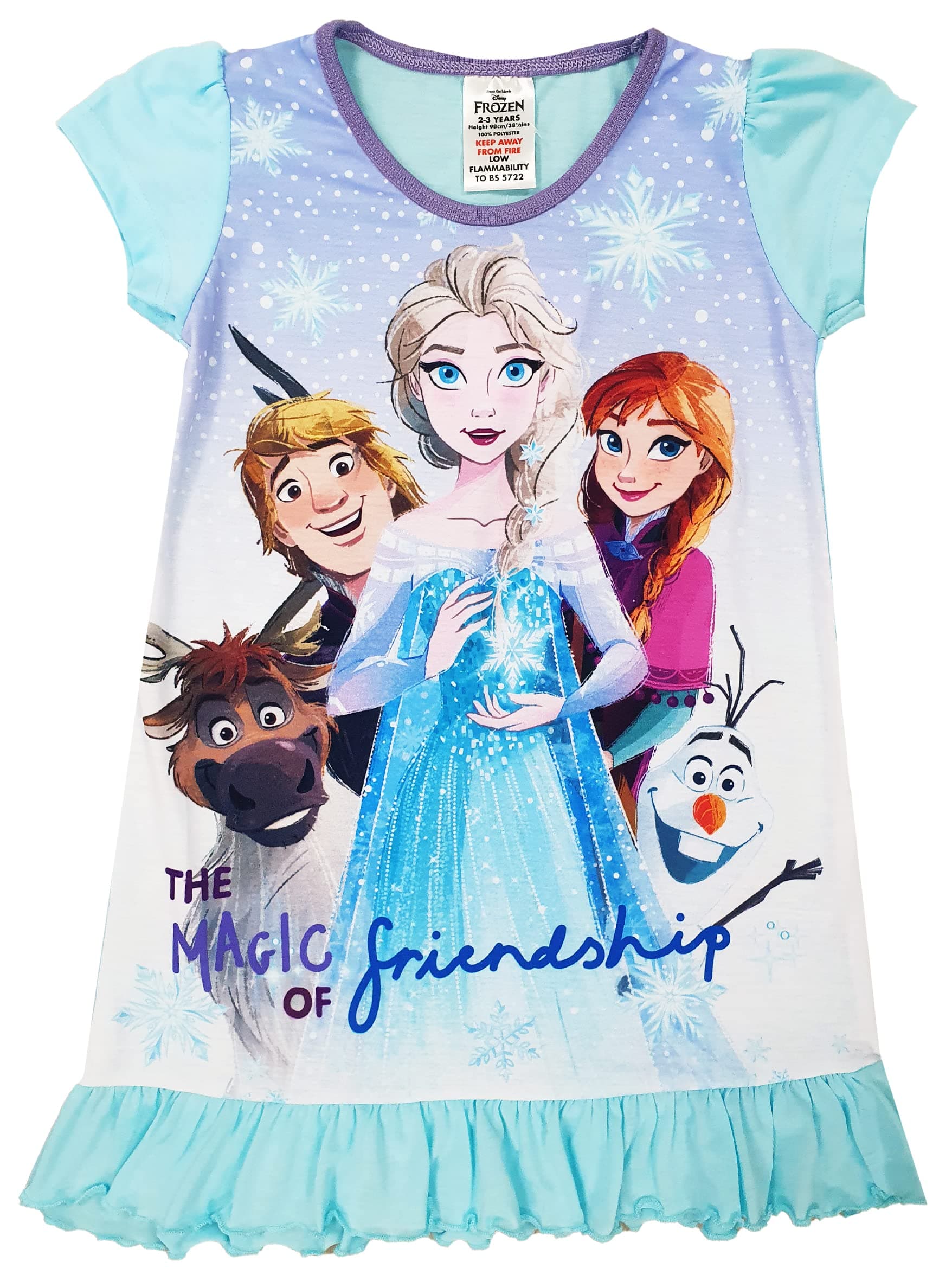 DisneyGirls Frozen Nightie Nightdress Night Shirt