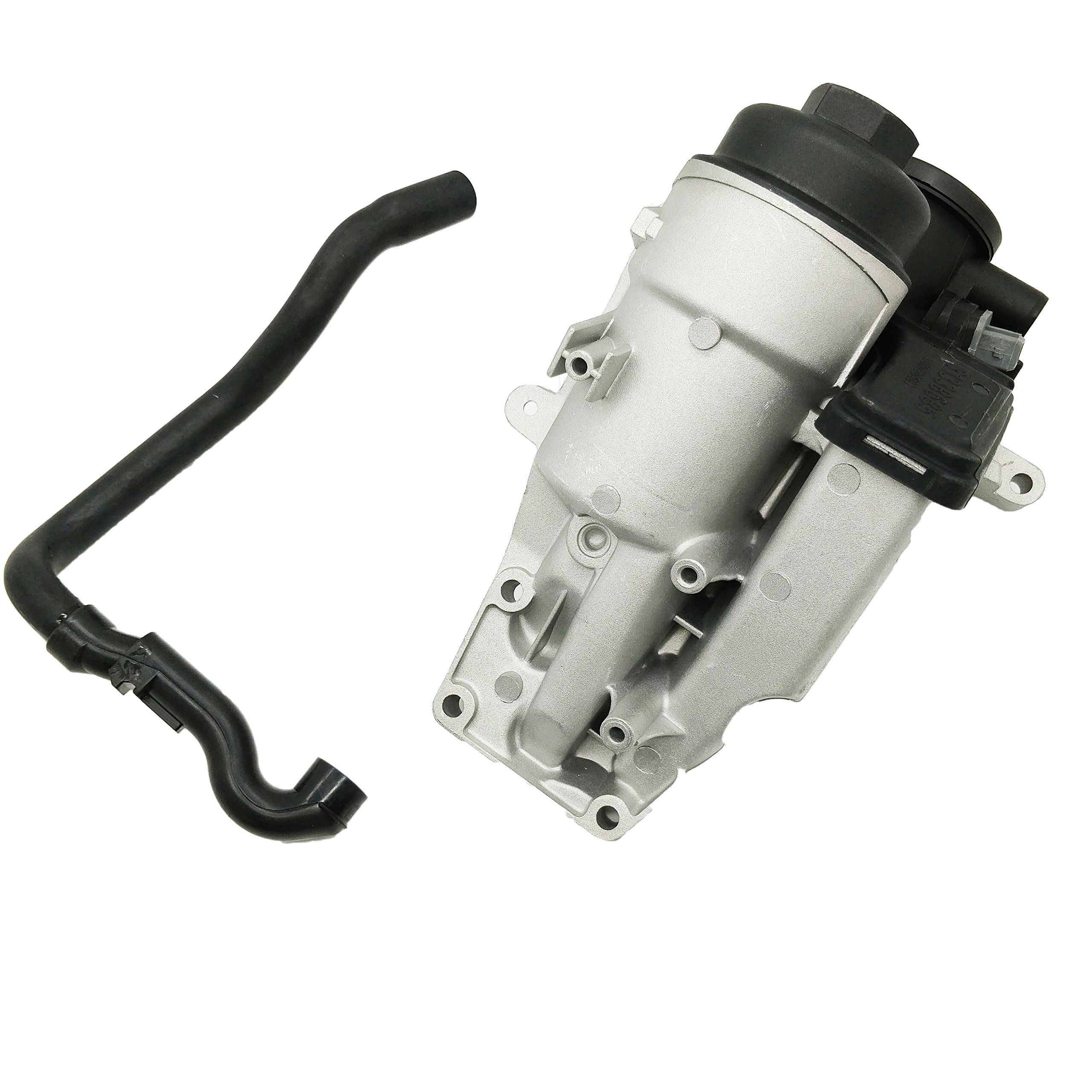 Engine Oil Filter Housing with Breather Hose for Volvo C30 C70 S40 S60 V50 V60 XC60 T5 31338685