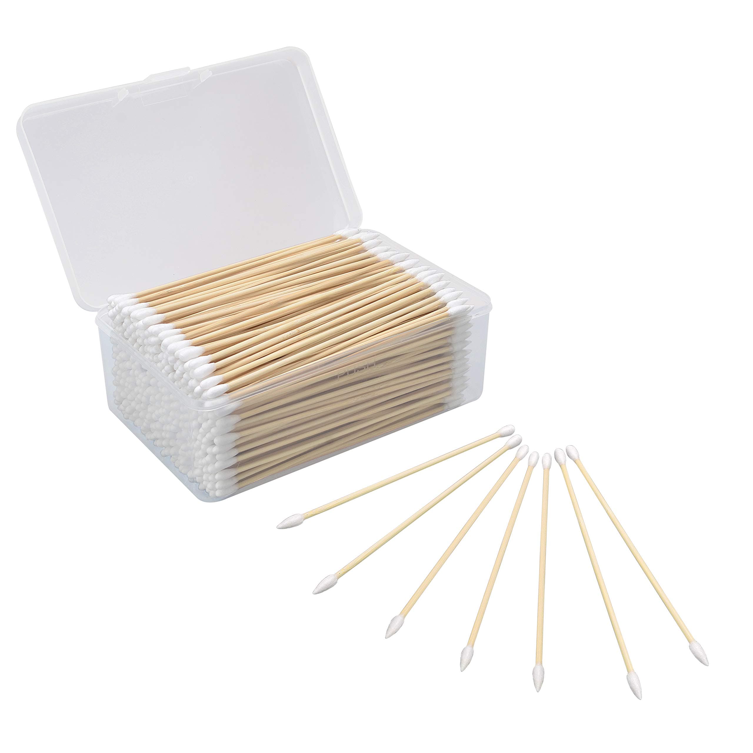 400 Pcs .22 .223 Caliber 5.56 MM 6 Inch Cotton Gun Cleaning Swabs in Storage Case