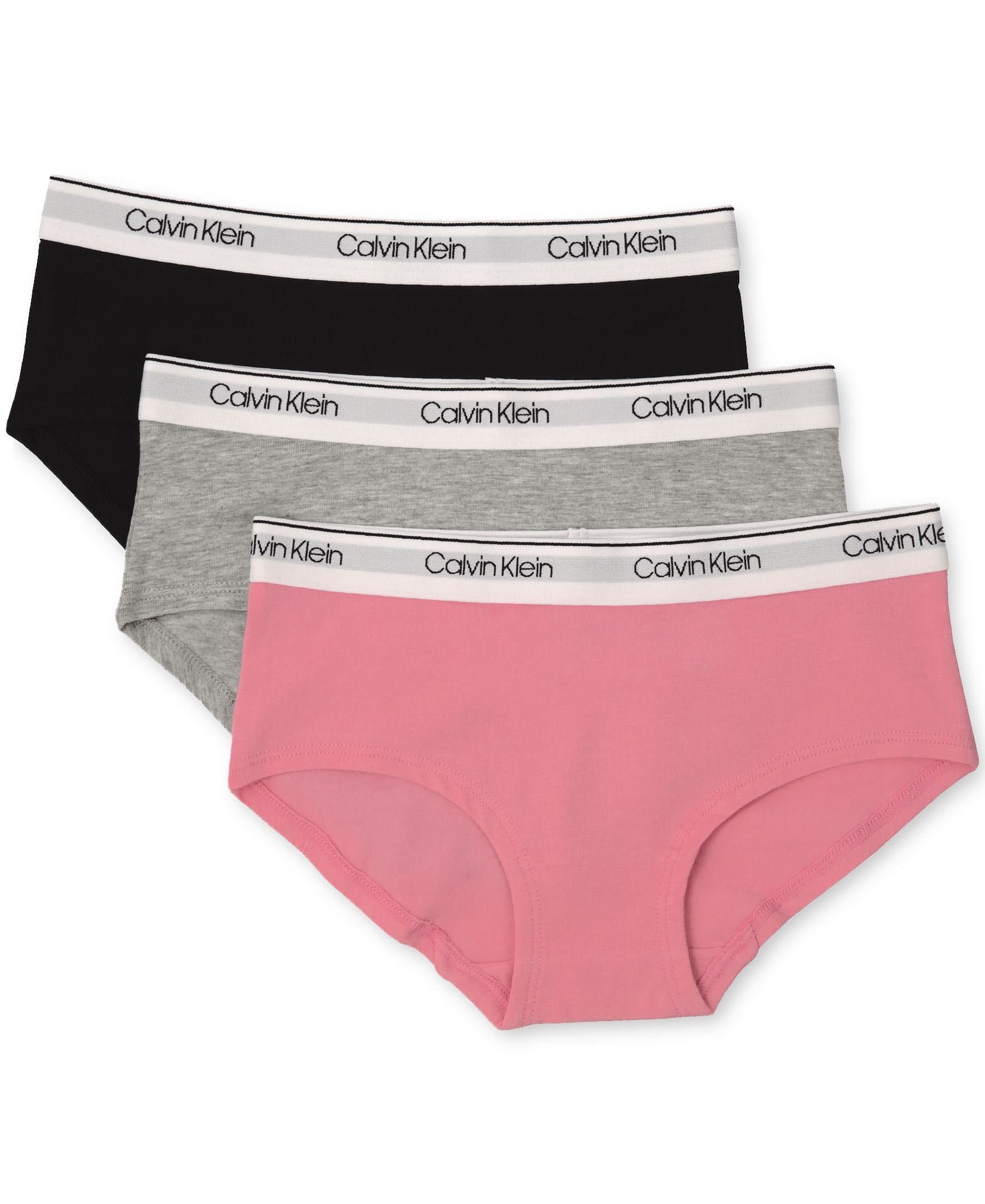 Kids Girls' Modern Cotton Hipster Underwear 3-Pack