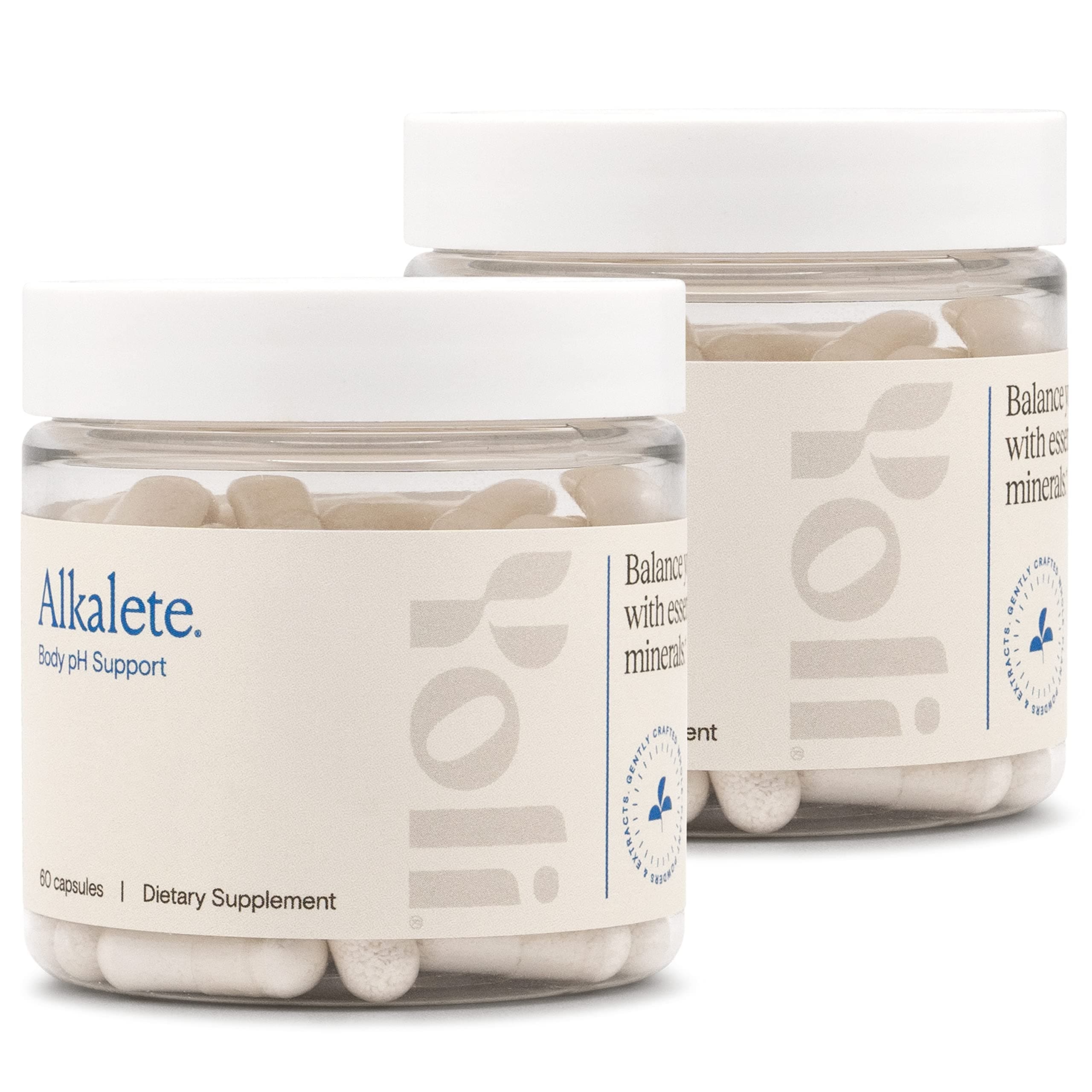 Yoli Alkalete - Calcium and Magnesium Supplement - Reduces Excess Acid - 60 Capsules/Count (Pack of 2)