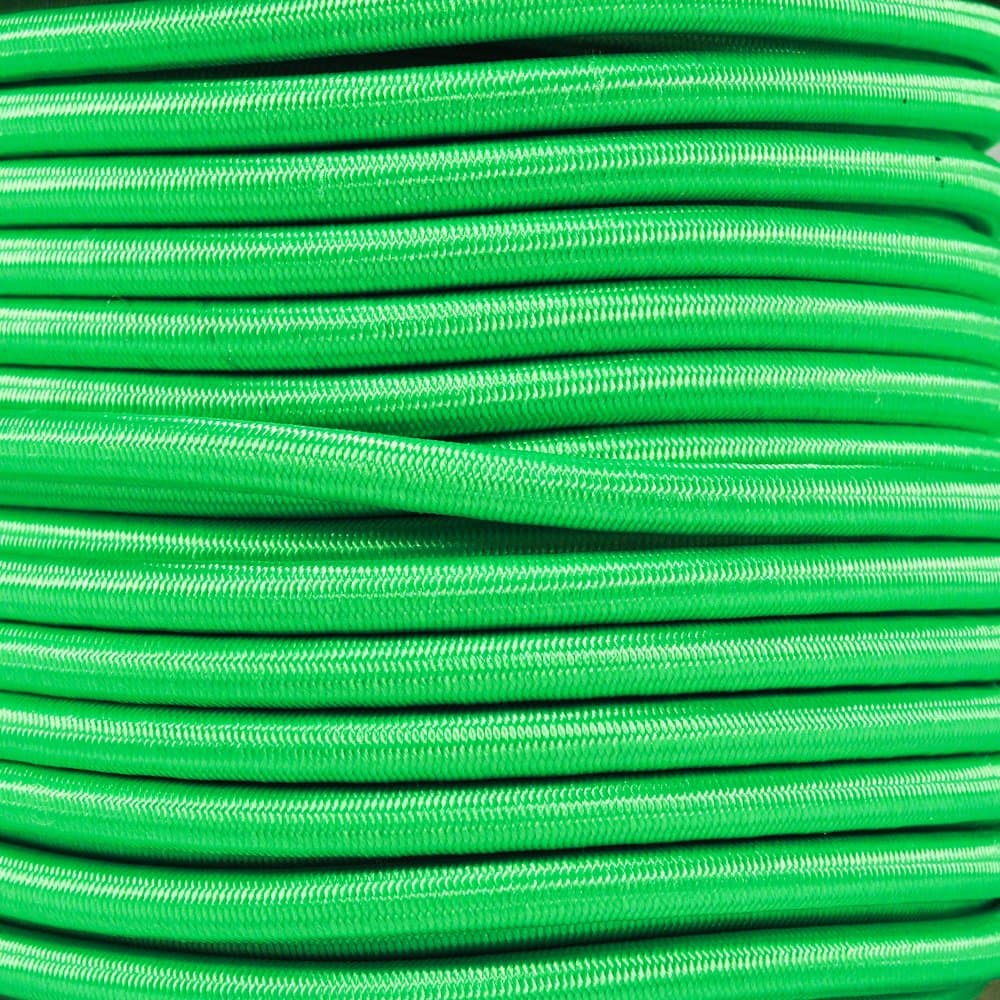 Paracord Planet | 1/4 Inch Elastic Shock Bungee Cord Nylon Crafting Stretch String Rope | Made in The USA | Neon Green, 10 Feet