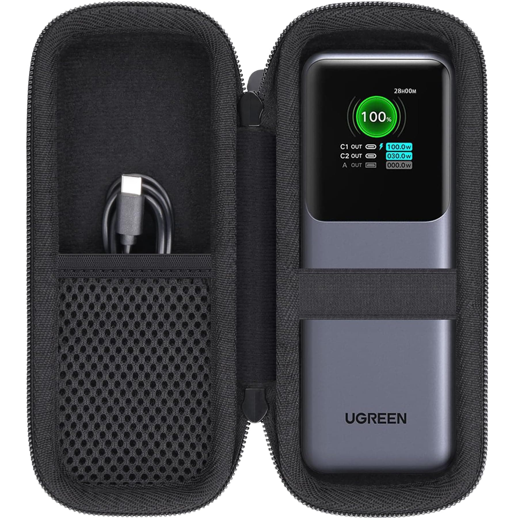 Hard Portable Travel Case Compatible with UGREEN Nexode Power Bank 25000mAh 200W Portable Charger,Case Only