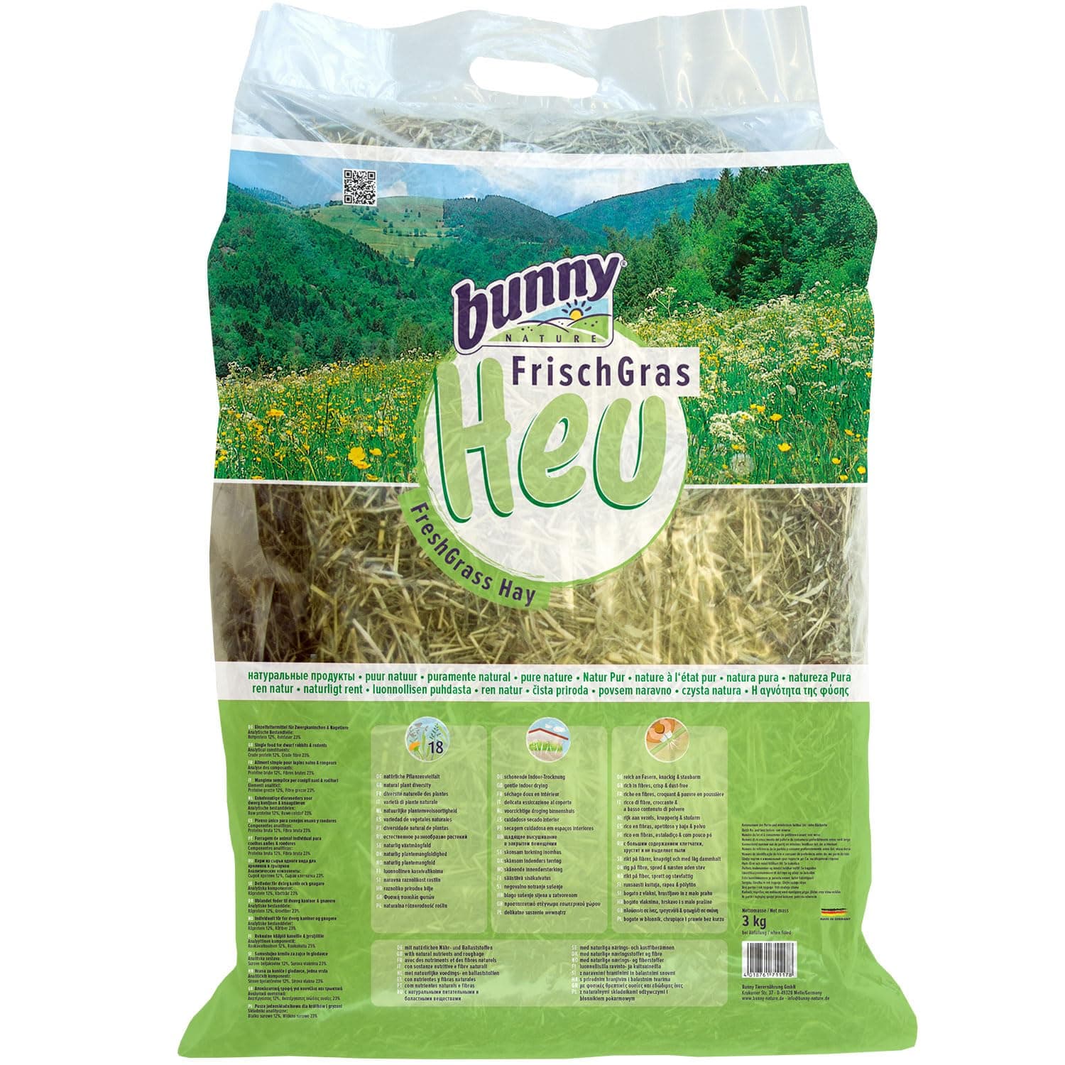 Bunny Nature Fresh Grass Hay 3Kg