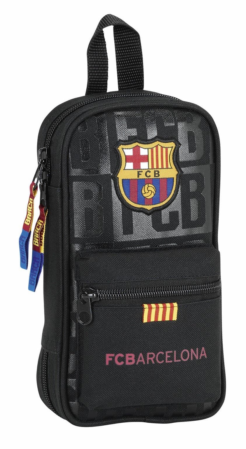 F.C.Barcelona Black Official 4 Cases Bag and Utensils