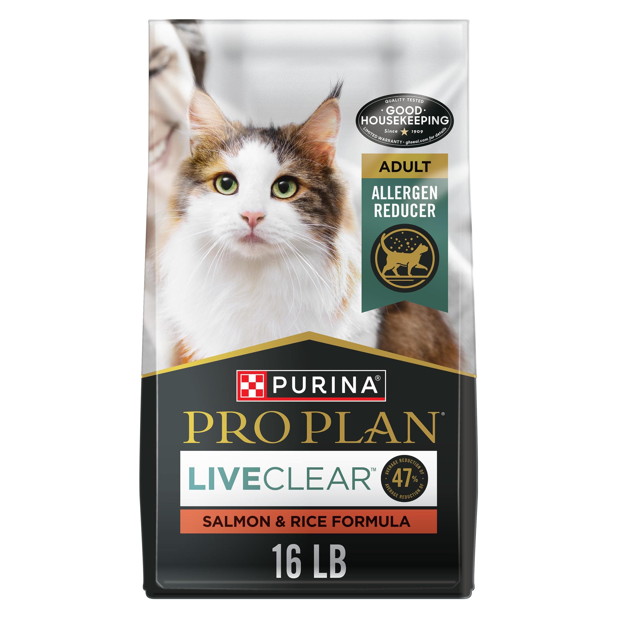 LiveClear Cat Allergen Reducing Adult Dry Cat Food With Salmon and Rice