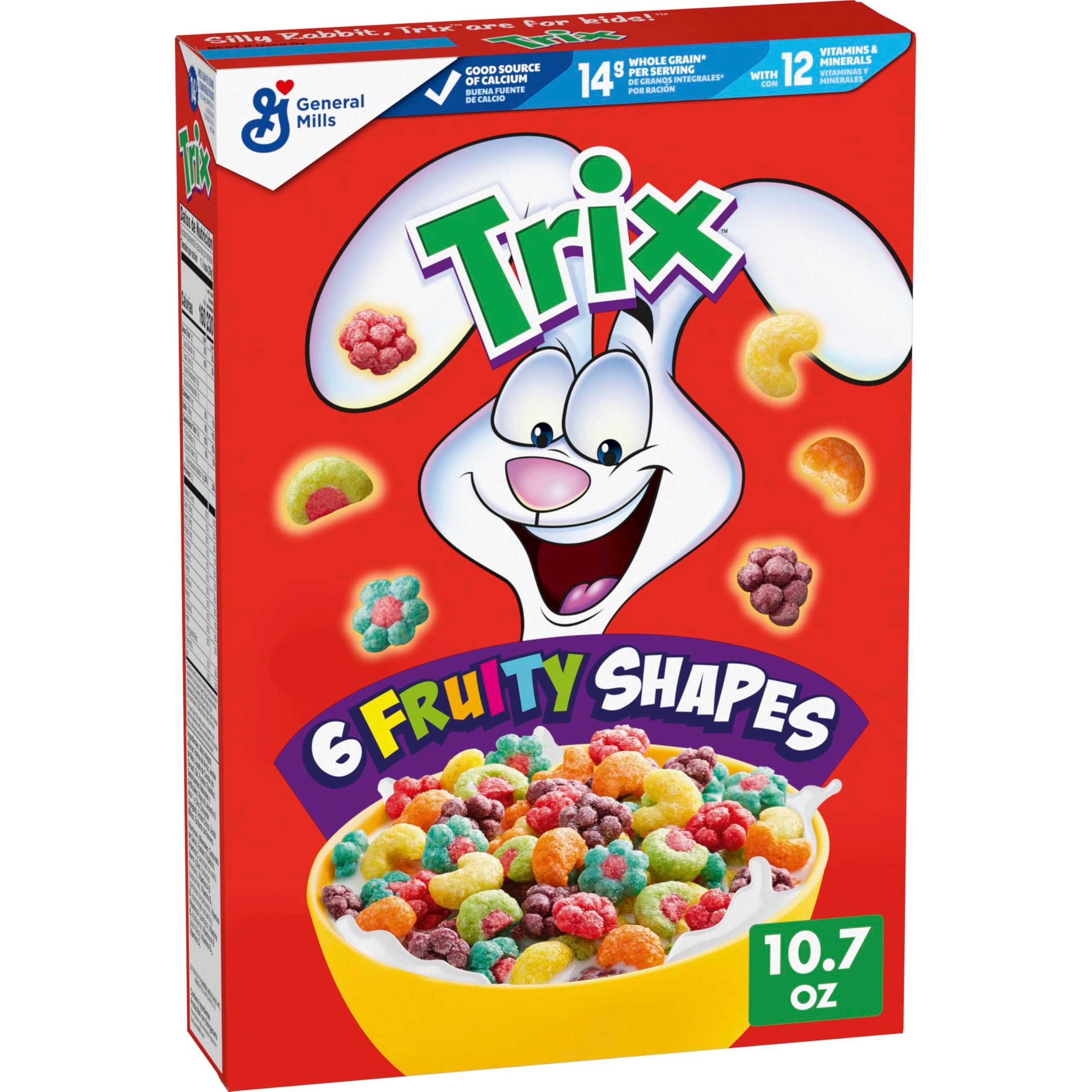 Breakfast Cereal, 6 Fruity Shapes, Made with Whole Grain, 10.7 oz.