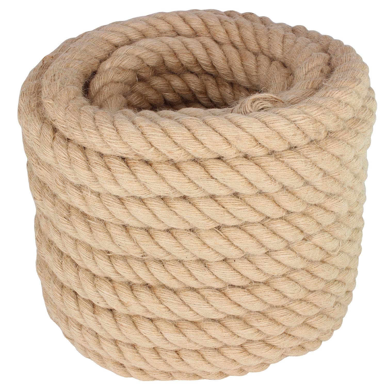 DEDU 1.25" X 50' Treated Manila Rope Boat Docks Tree Farm Dock Deck