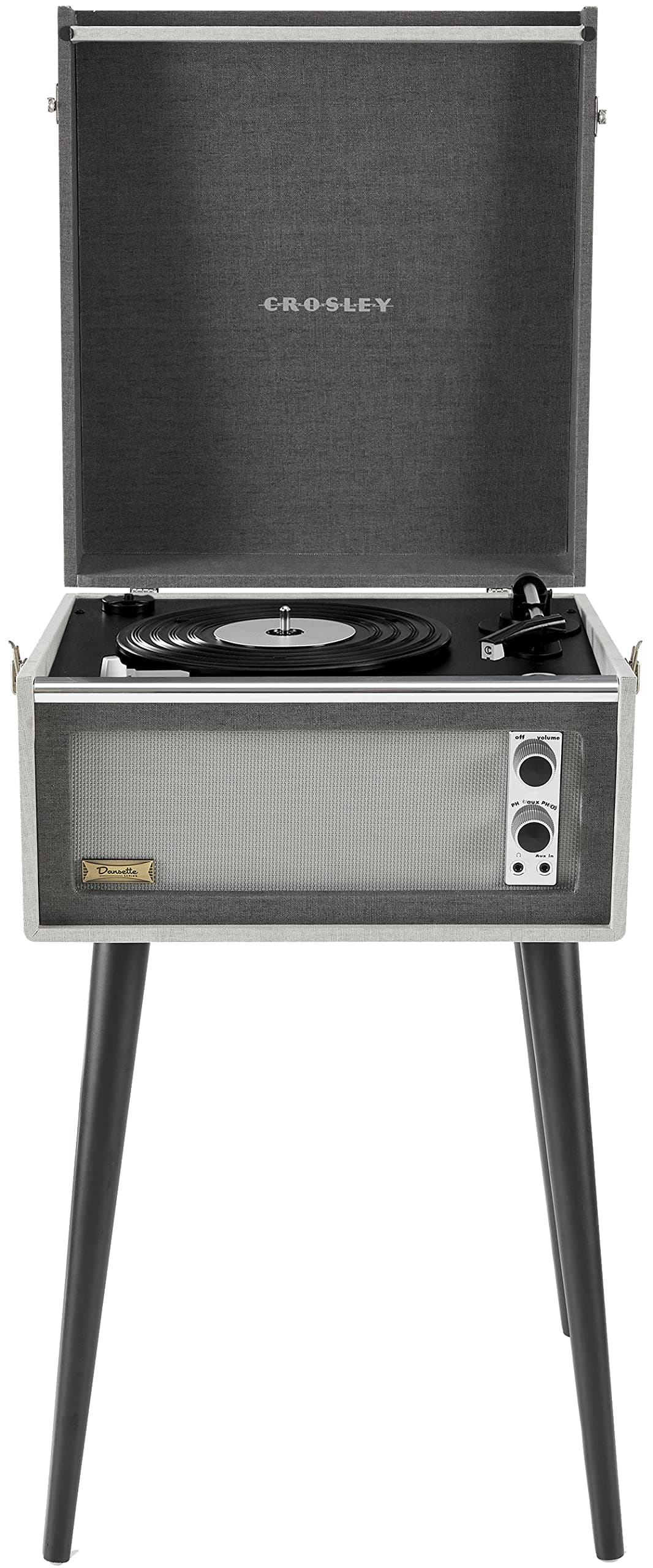 Crosley Bermuda Turntable with Bluetooth Record Player, Black