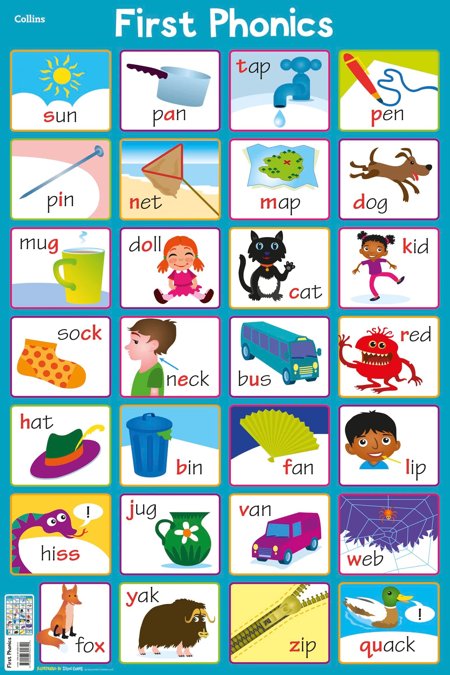 Collins Children's Poster: First Phonics