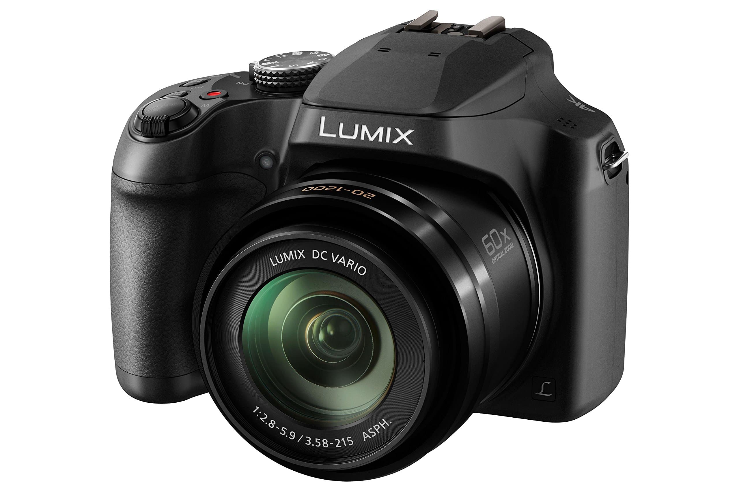 Panasonic LUMIX DC-FZ82EB-K Digital Bridge Camera with Ultra Wide 20-1200 mm Lens - Black
