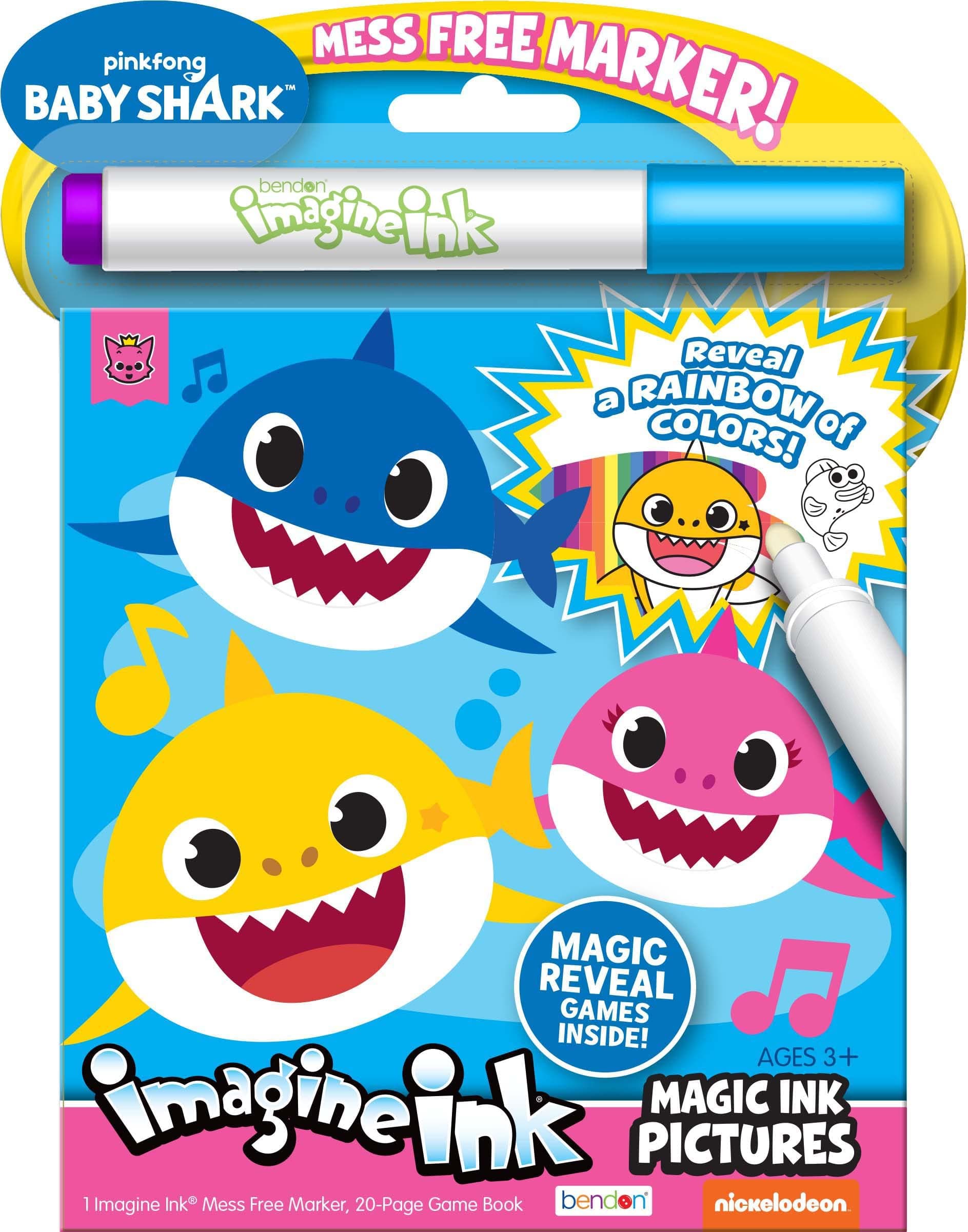 Bendon Magic Ink Pictures Bk Baby Shark