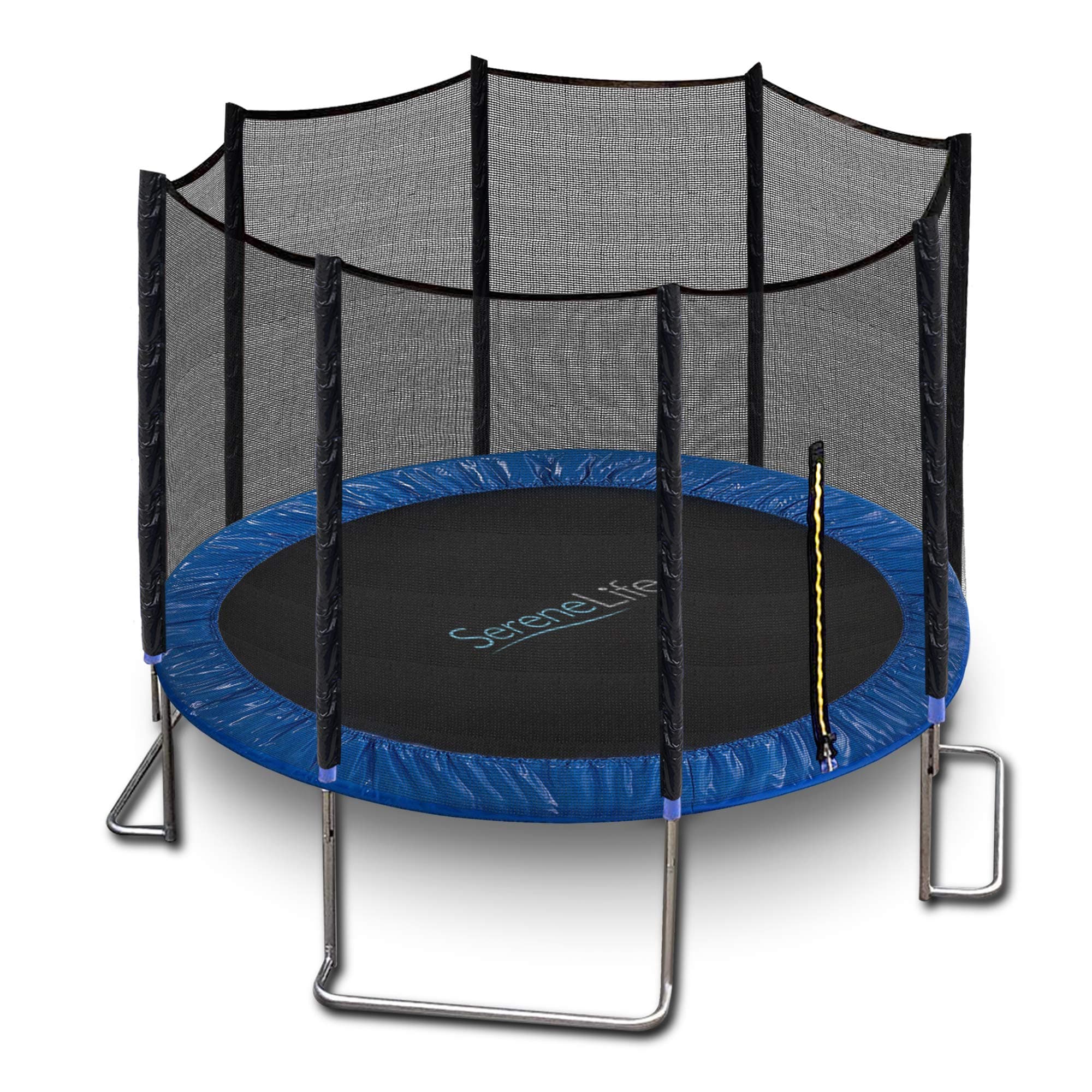Home Backyard Sports Trampoline - Large Outdoor Jumping Fun Trampoline for Kids / Children, Safety Net Cage (8ft.)