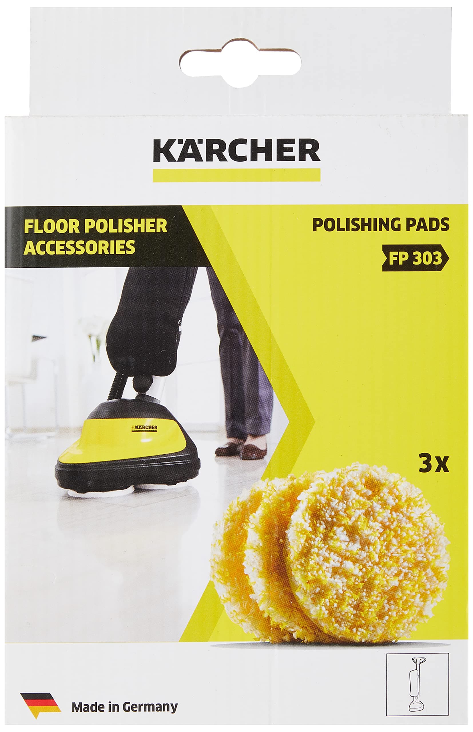 Kärcher FP303 Stone/Linoleum/PVC Polishing Pads x 3