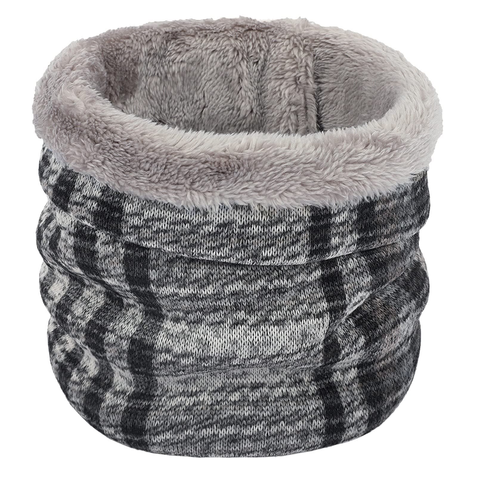 Cocila Neck Gaiter Scarf Warmth Winter Scarf Neck Warmer Gaiter Men Women Cold Weather Knit Warm Fleece Ski Tube Circle Scarves Windproof Gift Neck Warmer Women Running