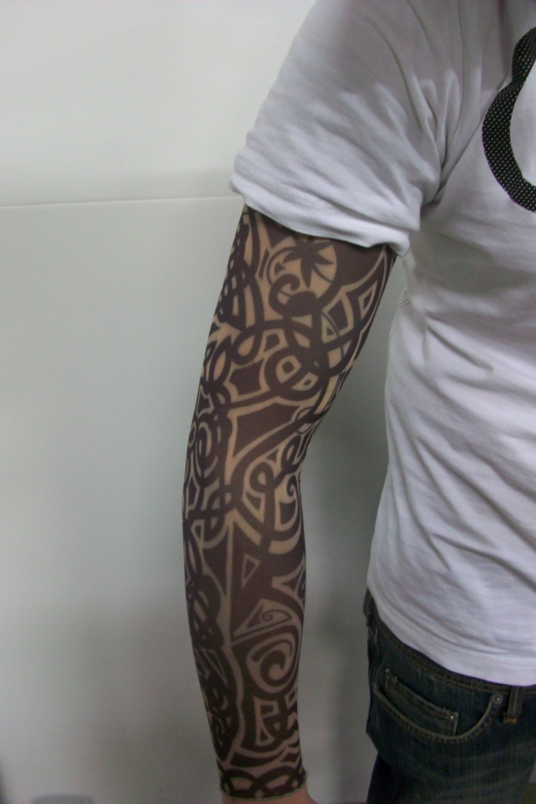 Fake Tattoo Adults Arm Sleeve Tribal Design (T1)