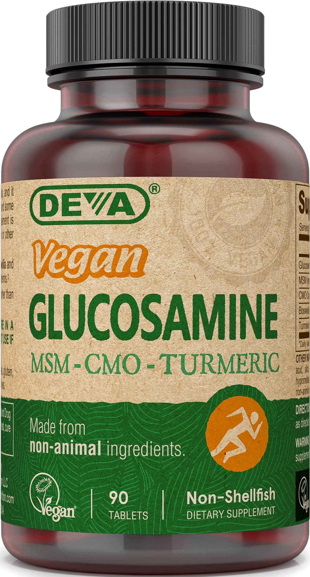 Deva, Glucosamine MSM & CMO, Vegan - 90 Tablets