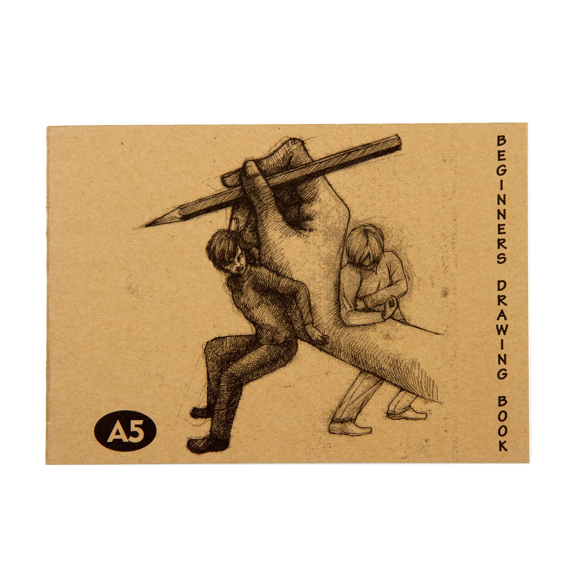 Cubic 1315a Kraft Eco-Friendly Drawing Book - 100 GSM, A5 Size (40 Sheets) Pack of 4