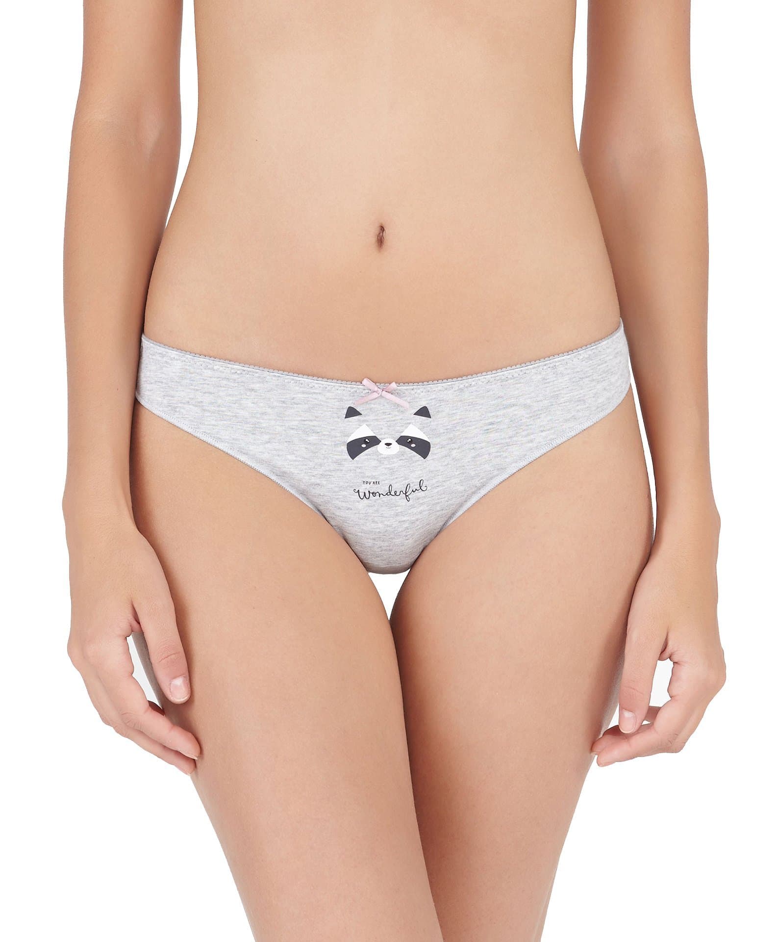 Alengo Women's 3 Pack Cartoon Print Cotton Hipster Panties