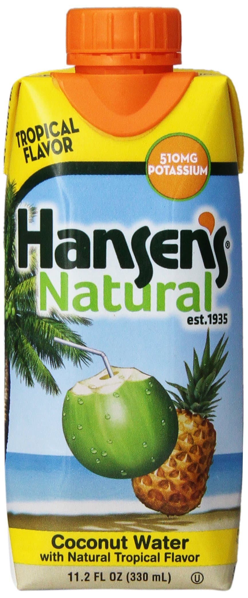 Hansen's Tropical Coconut Water, 11.2 Ounce Cartons (Pack of 24)