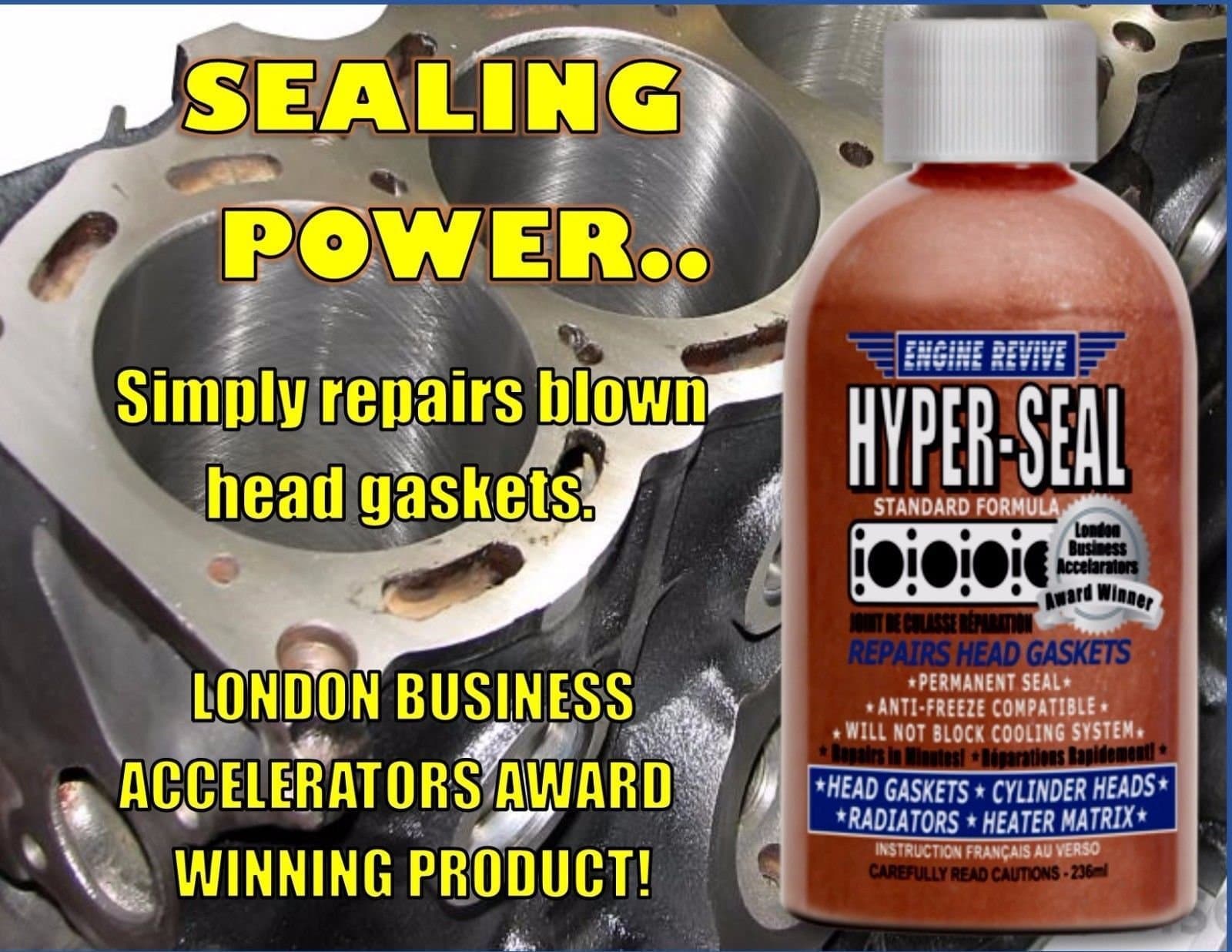 ENGINE REVIVE Hyper Seal Head Gasket Repair